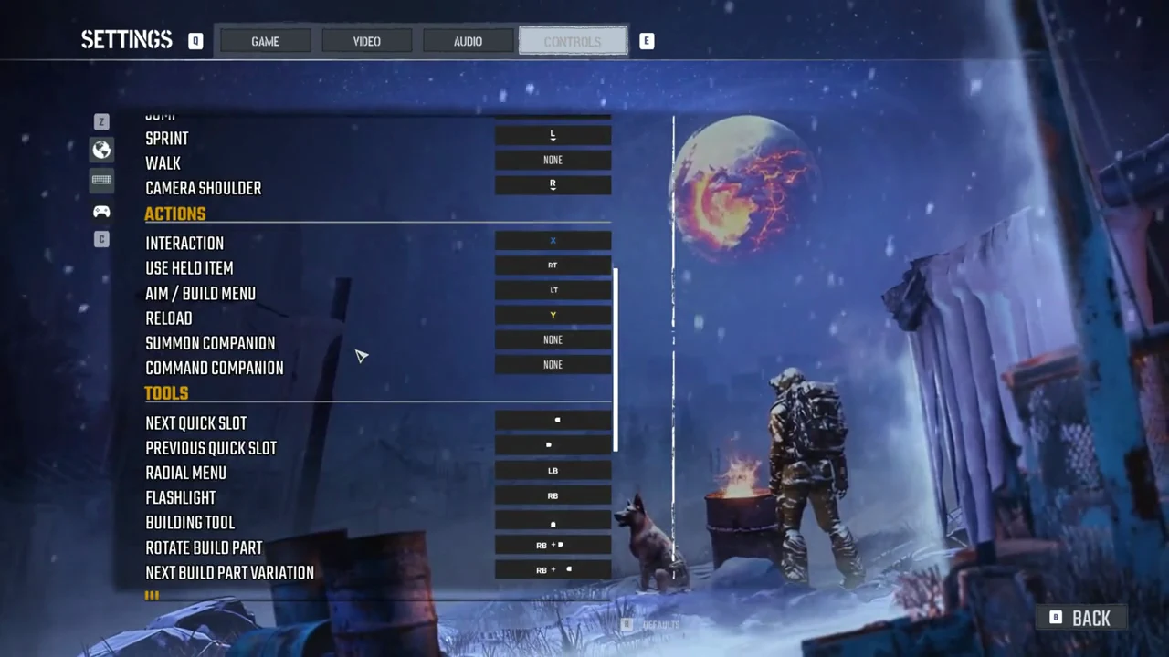 Controller Controls (Tools, UI & Inventory)