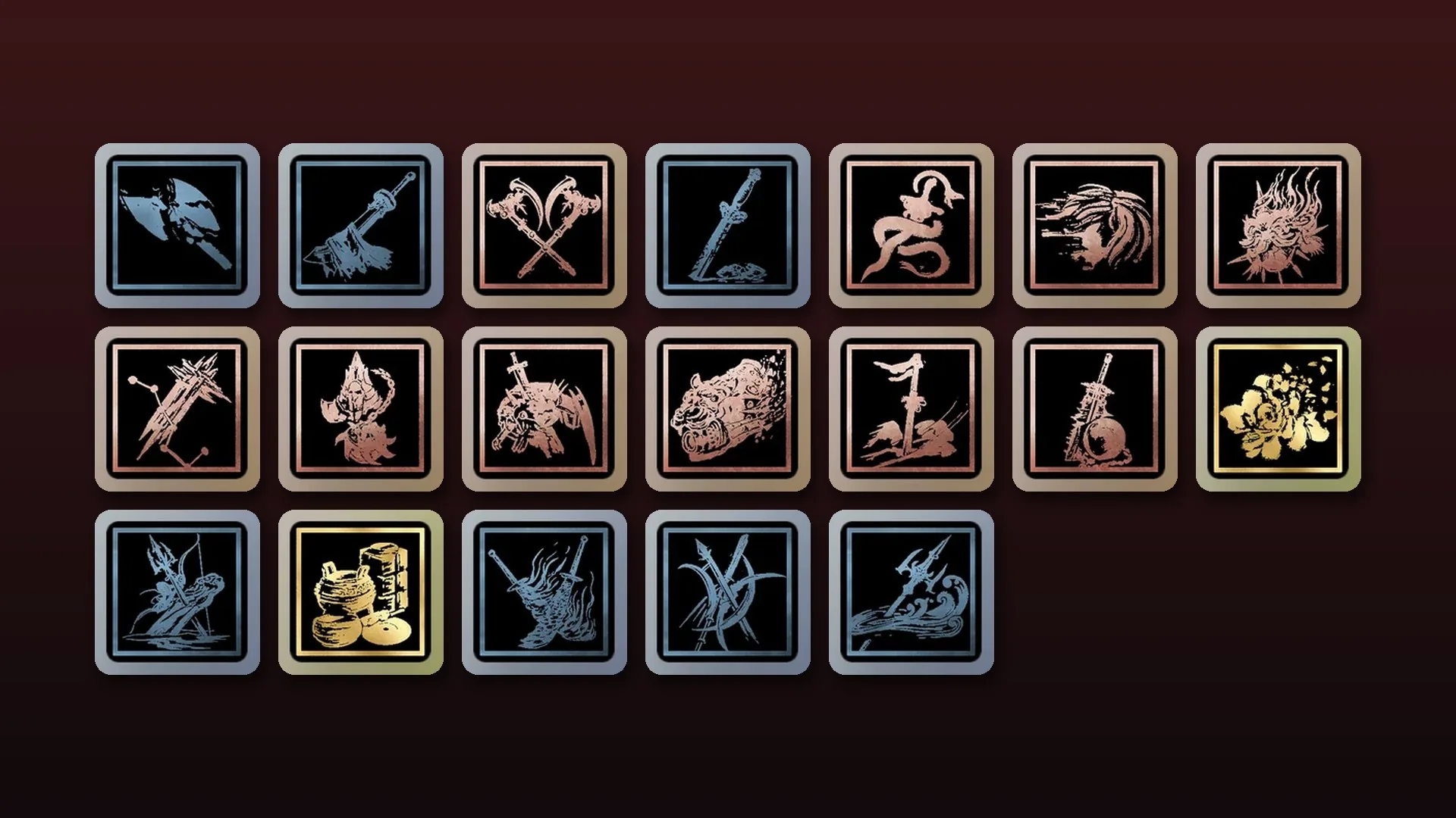 Boss achievement icons in Phantom Blade Zero