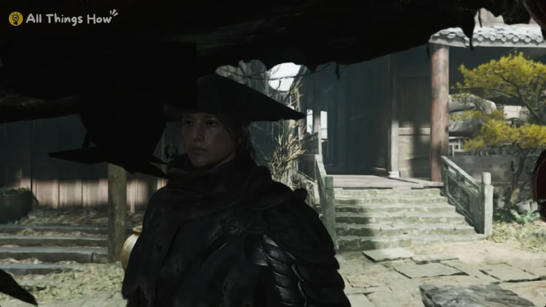 Soul by stone steps in a town courtyard, Phantom Blade Zero
