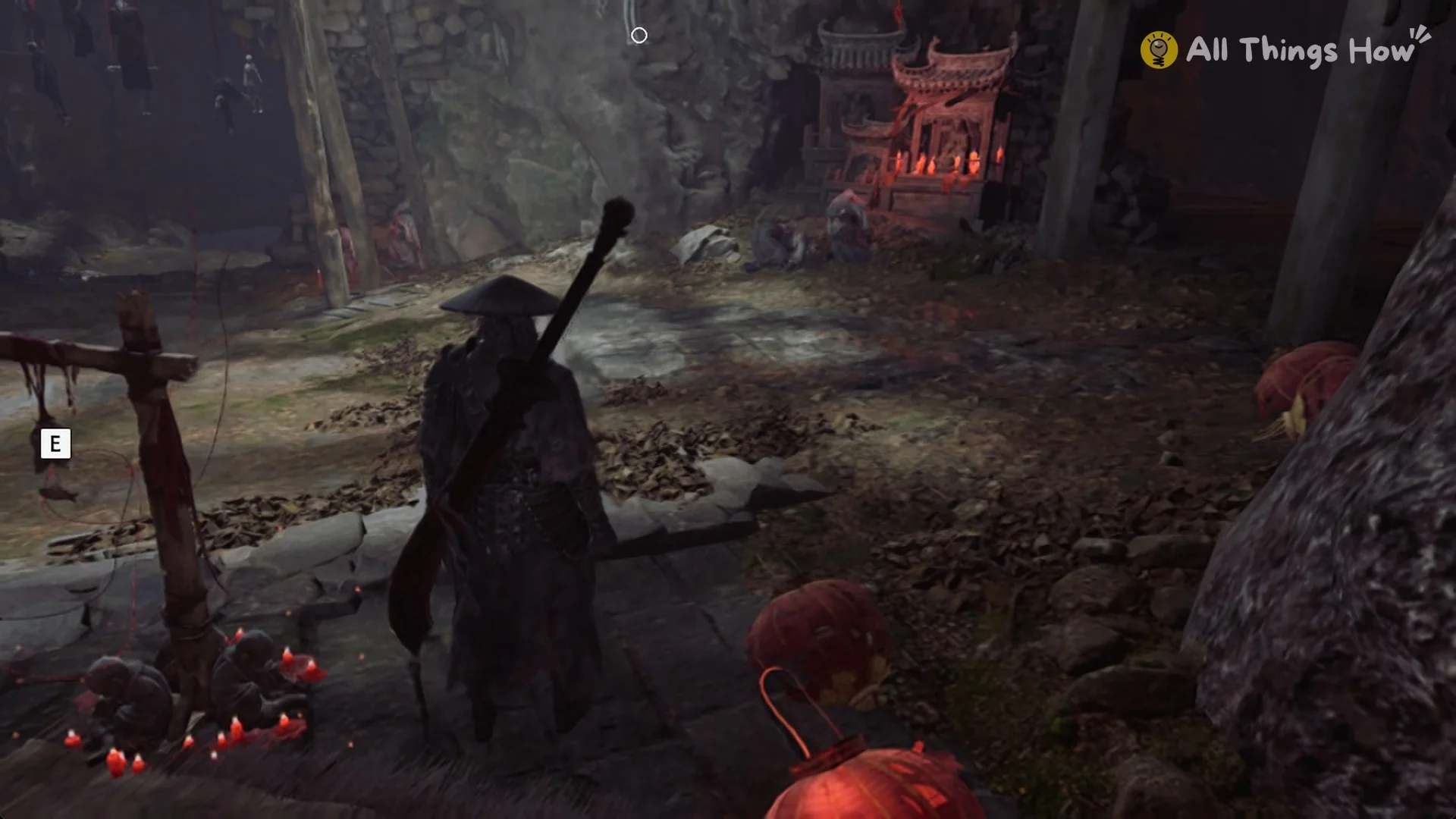 The Beneath the Well bell cross with the E prompt, Phantom Blade Zero