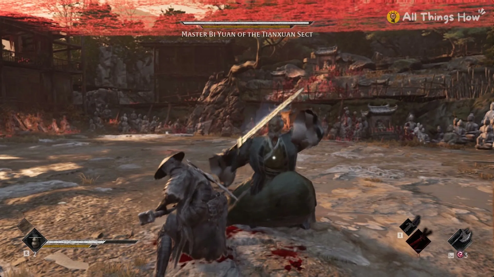 Master Bi Yuan cutting down at close range, Phantom Blade Zero