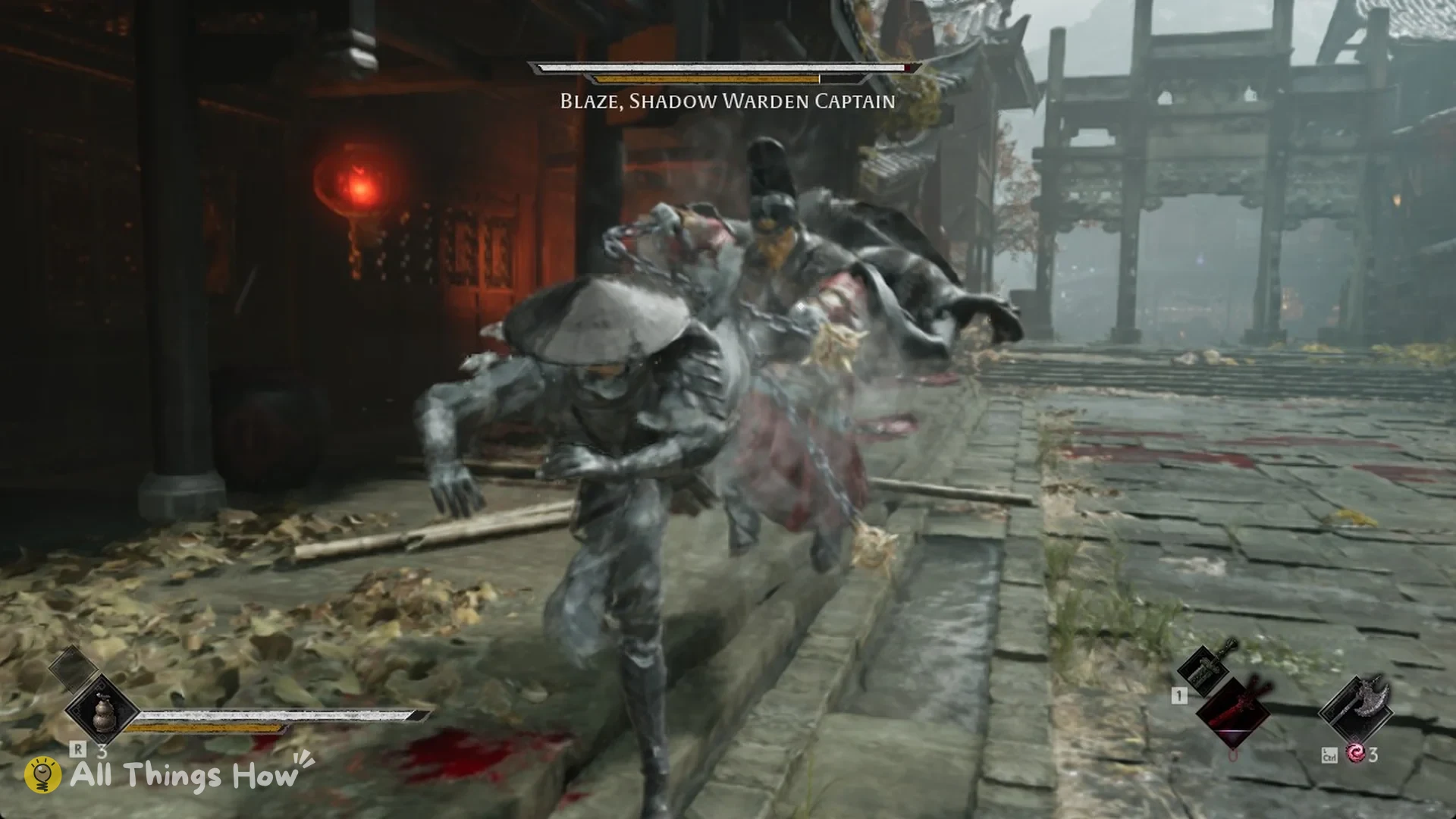 Blaze lunging into Soul with a body slam, Phantom Blade Zero