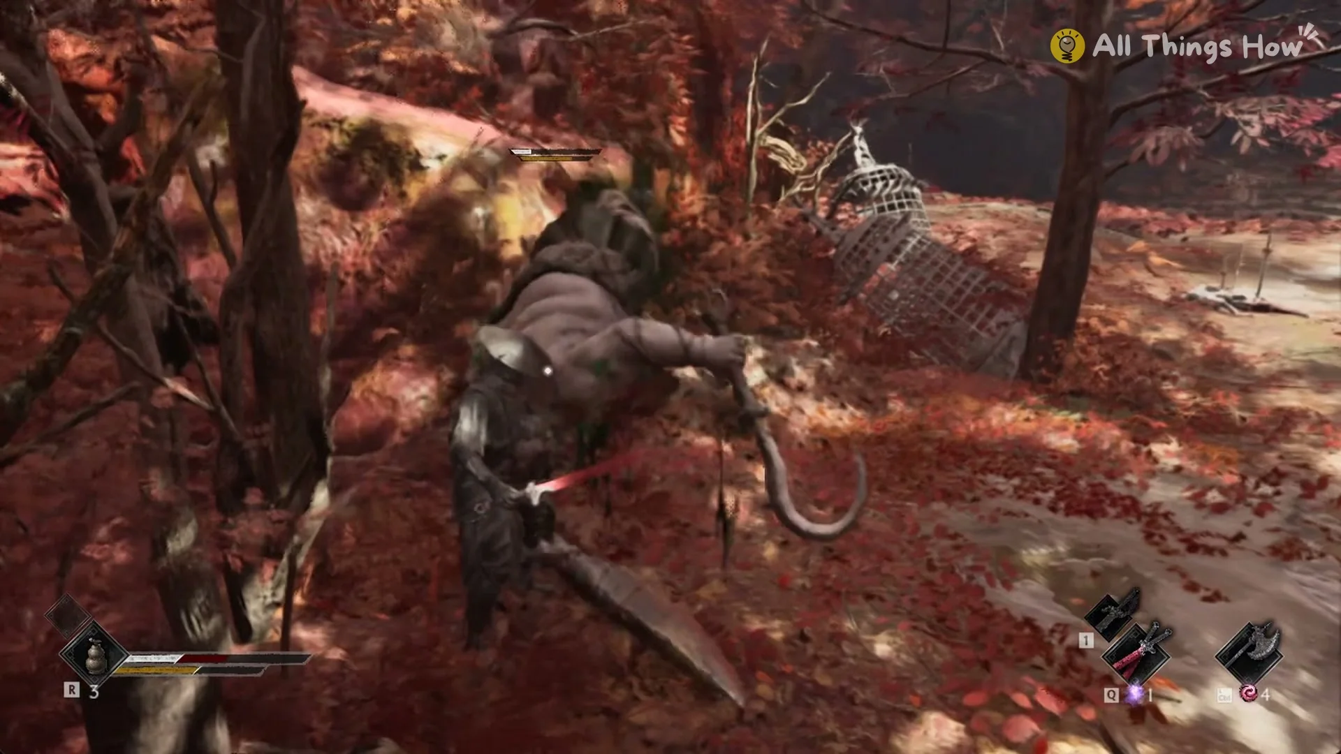 Soul hitting back at close range while the Butcher holds his hook and cleaver