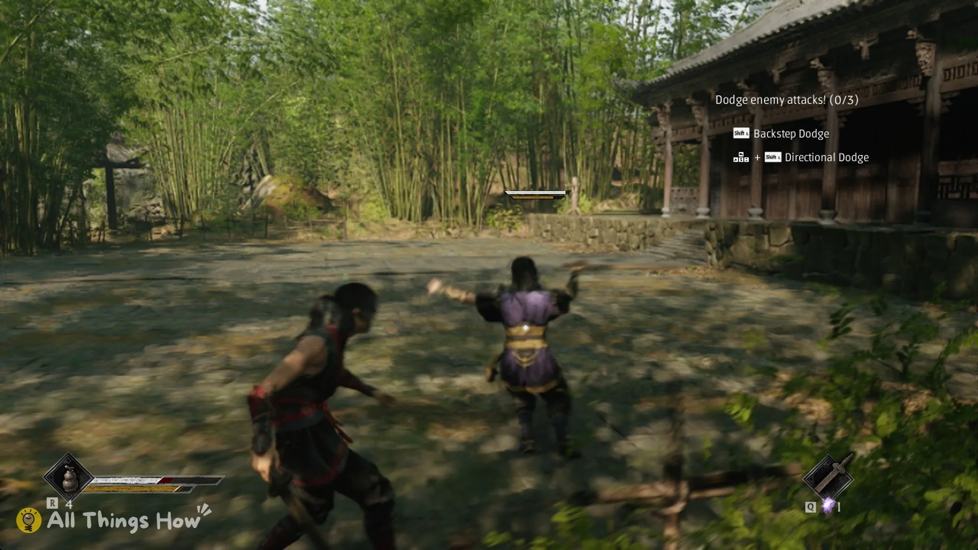 Phantom Blade Zero dodge tutorial listing Backstep Dodge and Directional Dodge
