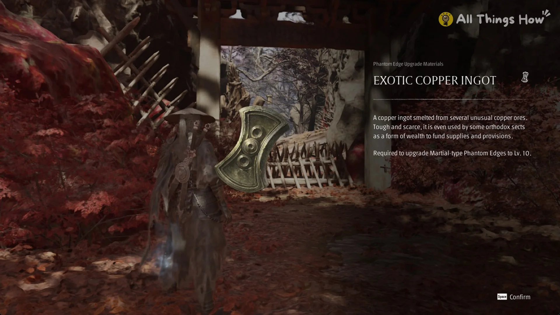 Exotic Copper Ingot item card, Phantom Edge Upgrade Materials, in Phantom Blade Zero
