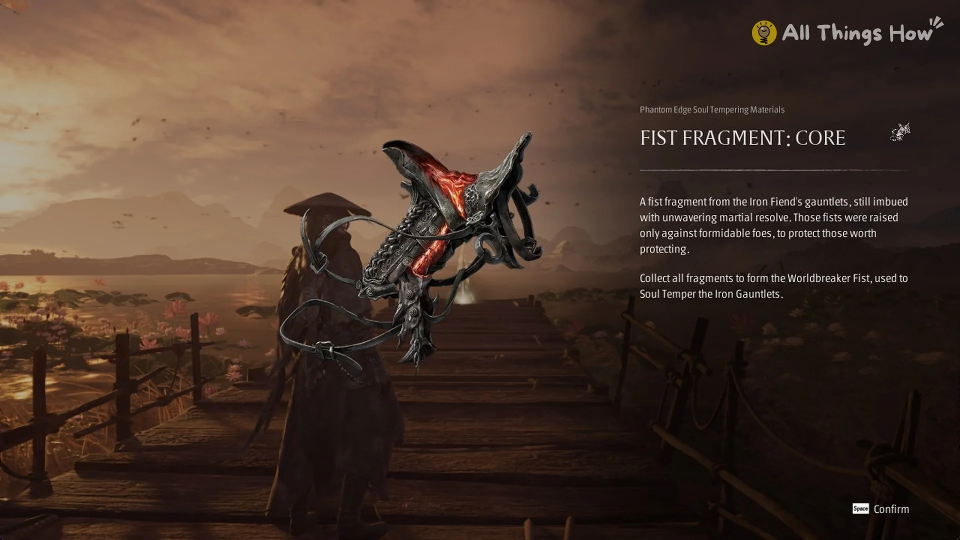 The Fist Fragment: Core reward card, Phantom Blade Zero
