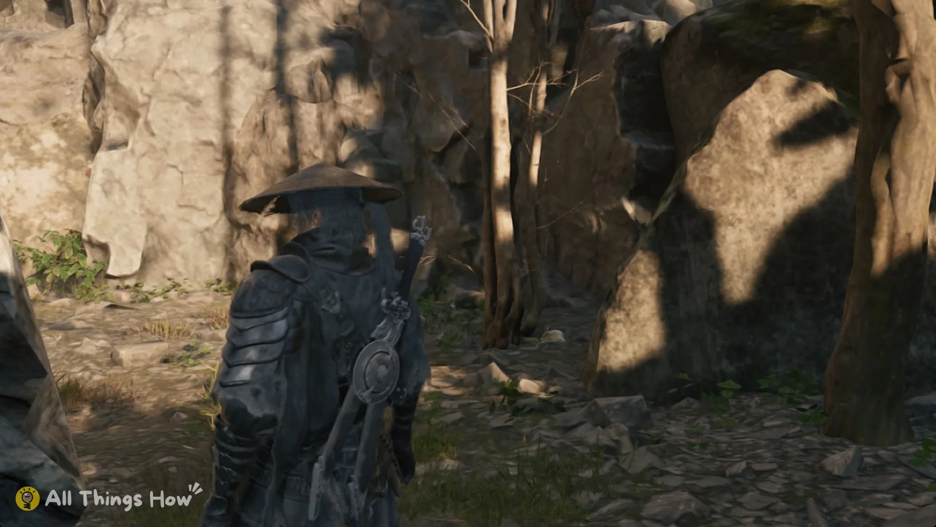Soul from behind with his weapons on his back, Phantom Blade Zero