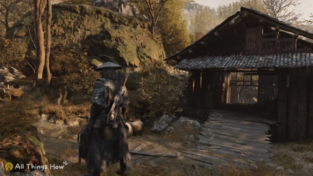 Soul in front of a wooden gatehouse, Phantom Blade Zero