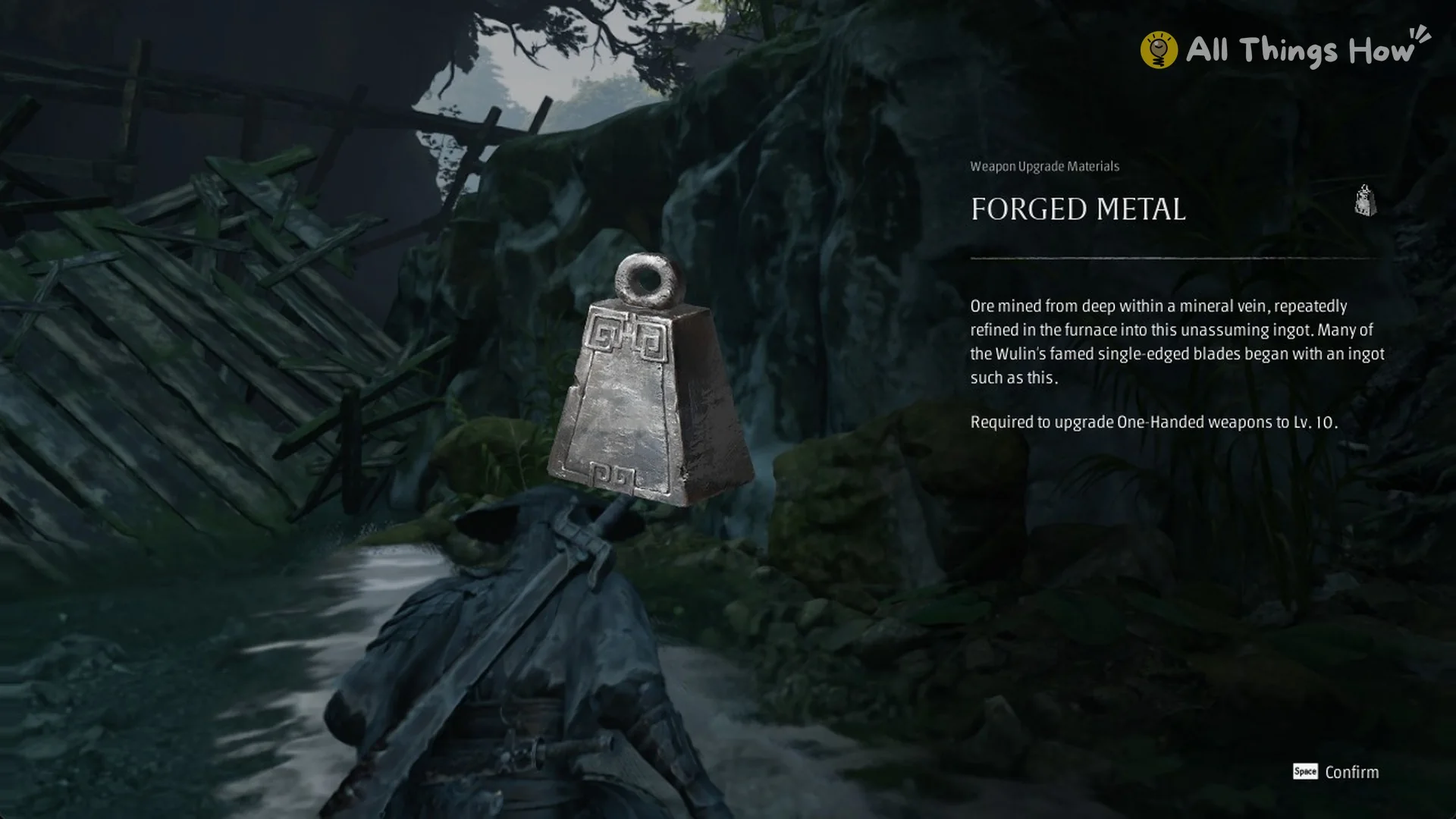 The Forged Metal item card in Phantom Blade Zero