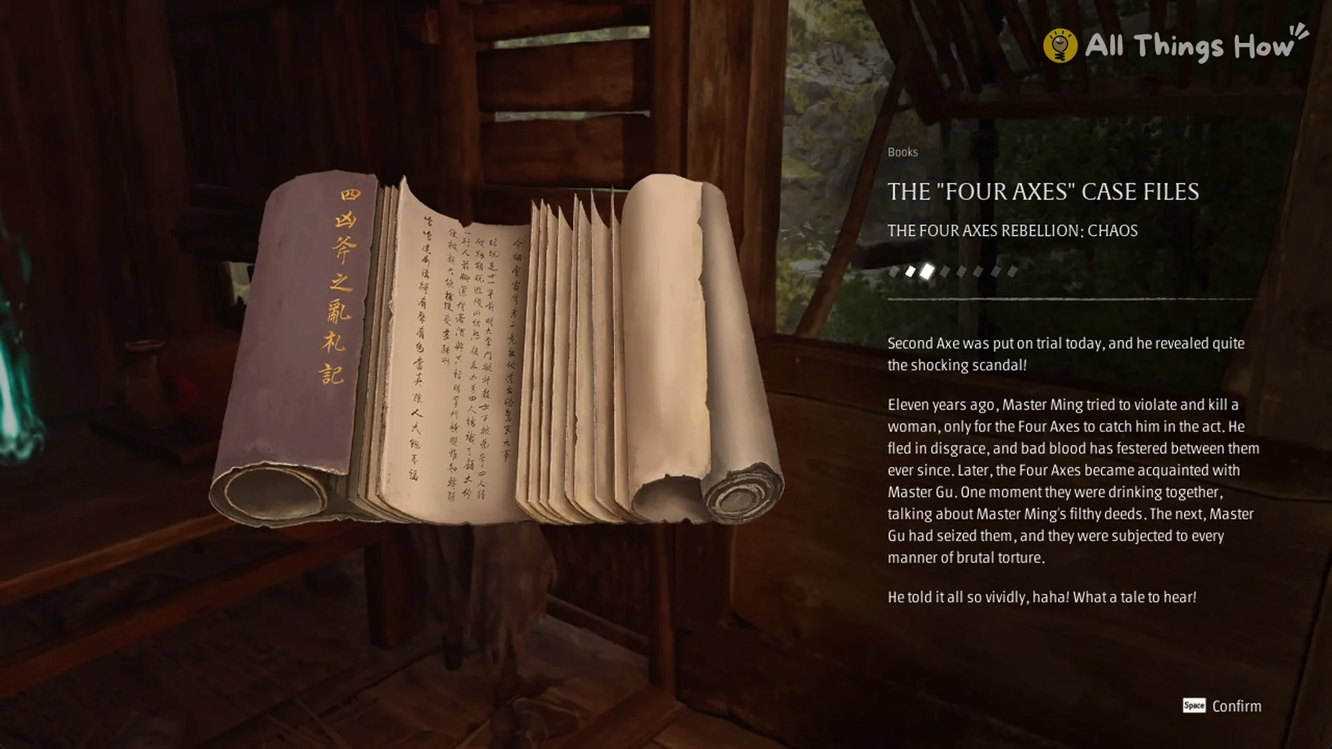 The Four Axes Case Files page The Four Axes Rebellion: Chaos inside the stilt house in Phantom Blade Zero