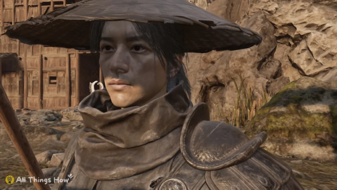 Close view of Soul in a wide straw hat, Phantom Blade Zero