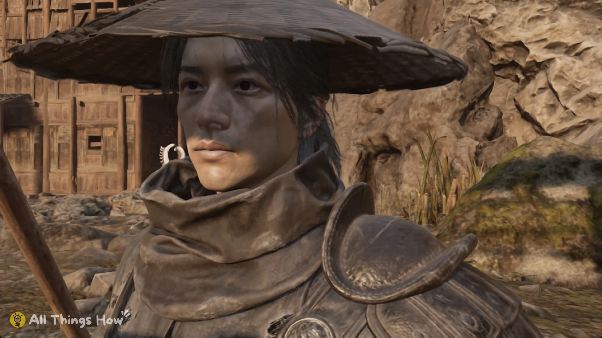 Close view of Soul in a wide straw hat, Phantom Blade Zero