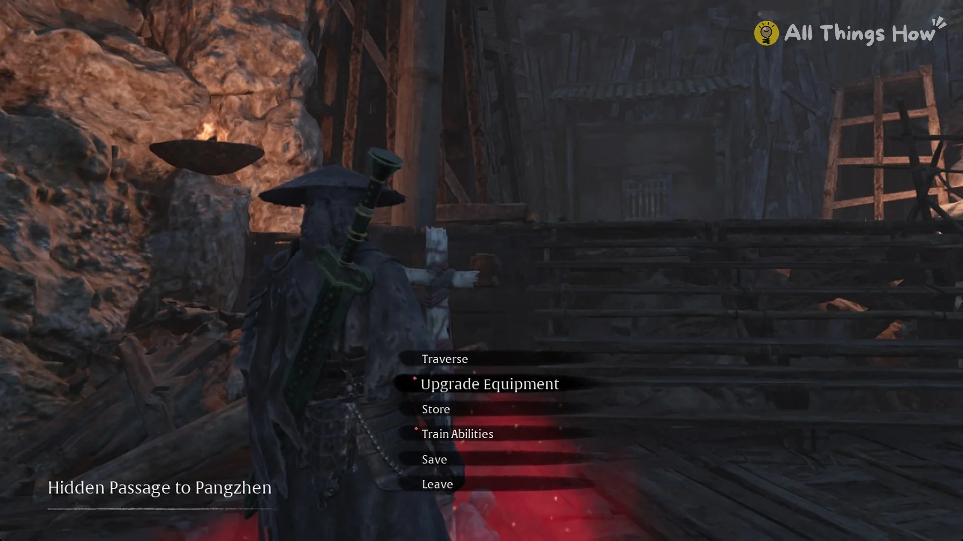 The Hidden Passage to Pangzhen bell menu, Phantom Blade Zero