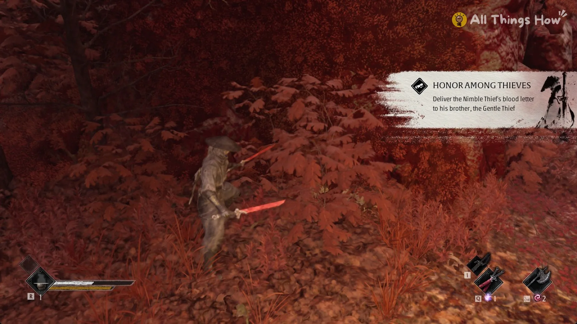 Honor Among Thieves tale start banner in Phantom Blade Zero