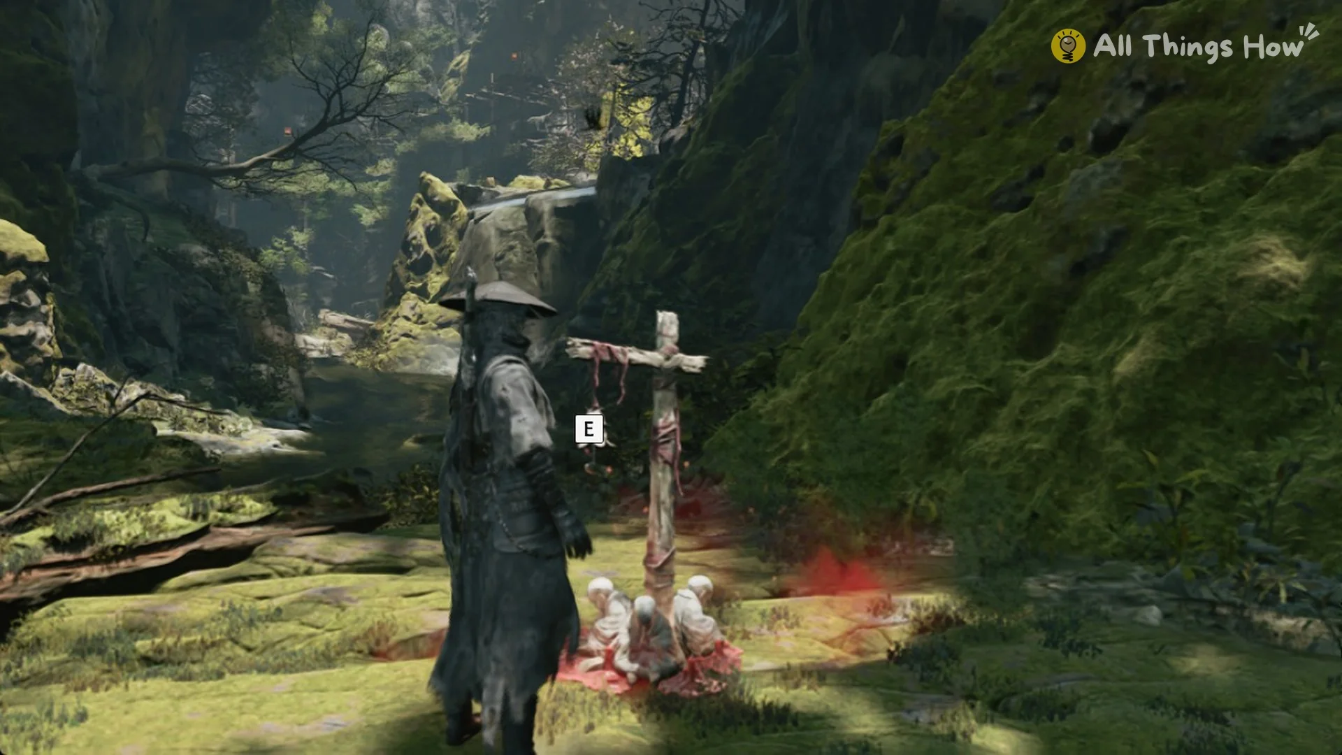 Soul at The Beginning, the first bell, with the E prompt in Phantom Blade Zero