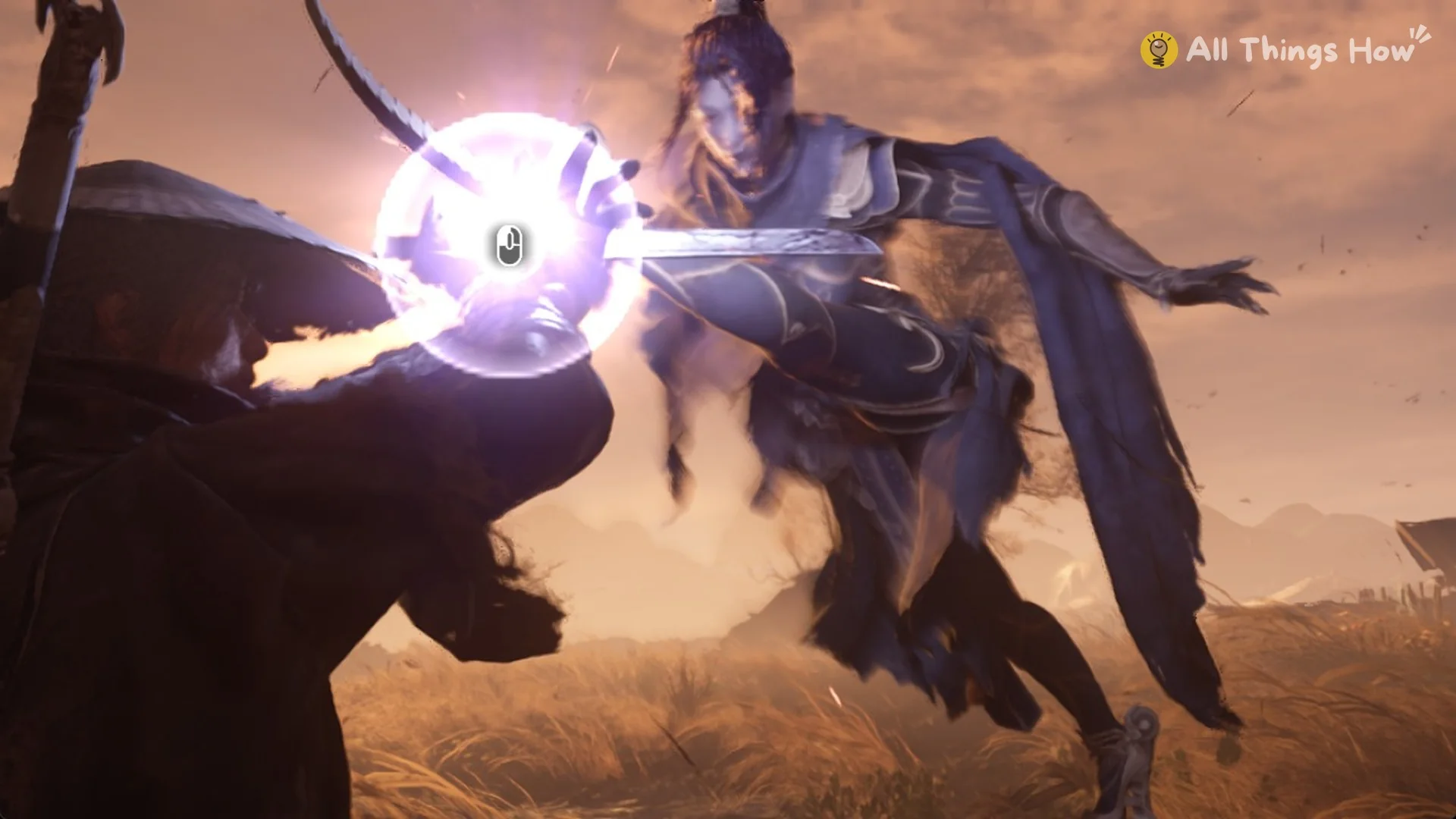 The clash prompt as Soul's blade meets Jade Dancer's gauntlet, Phantom Blade Zero