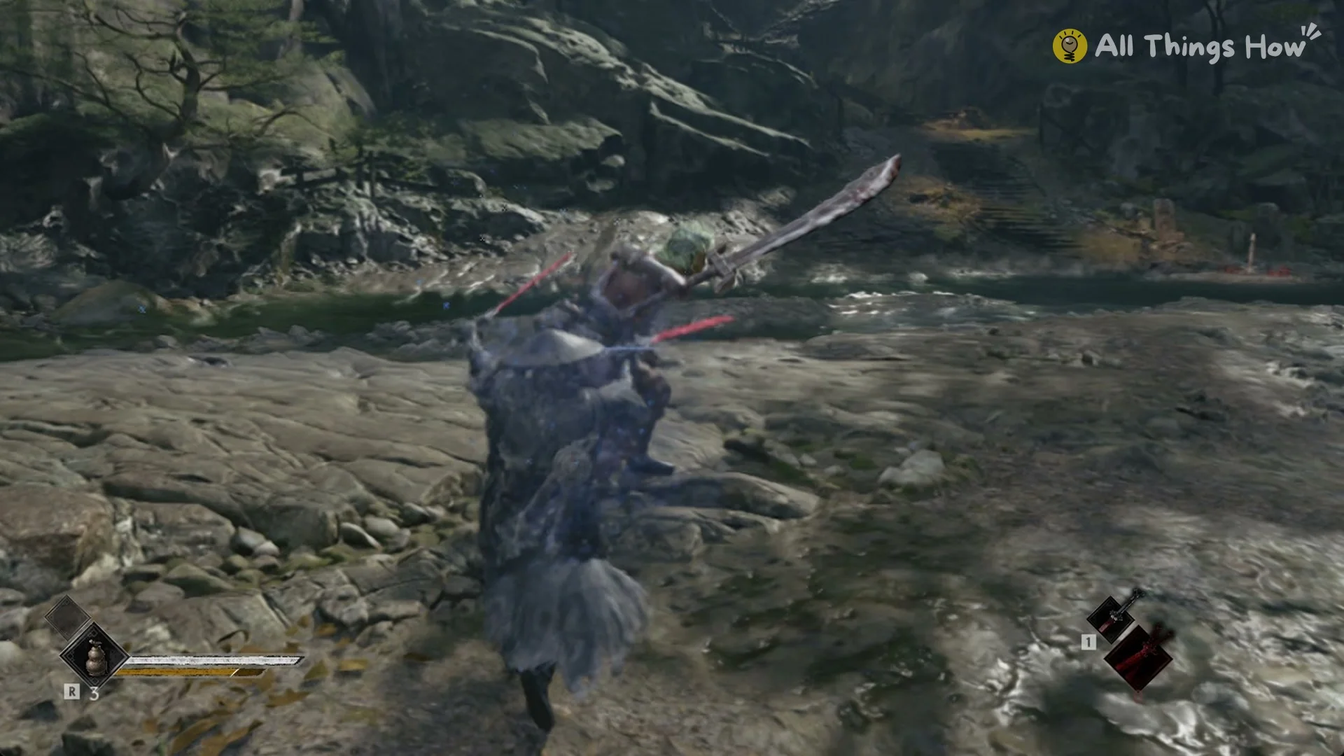 Jagged Steel, the Frenzied Brute charging in with his blade raised in Phantom Blade Zero
