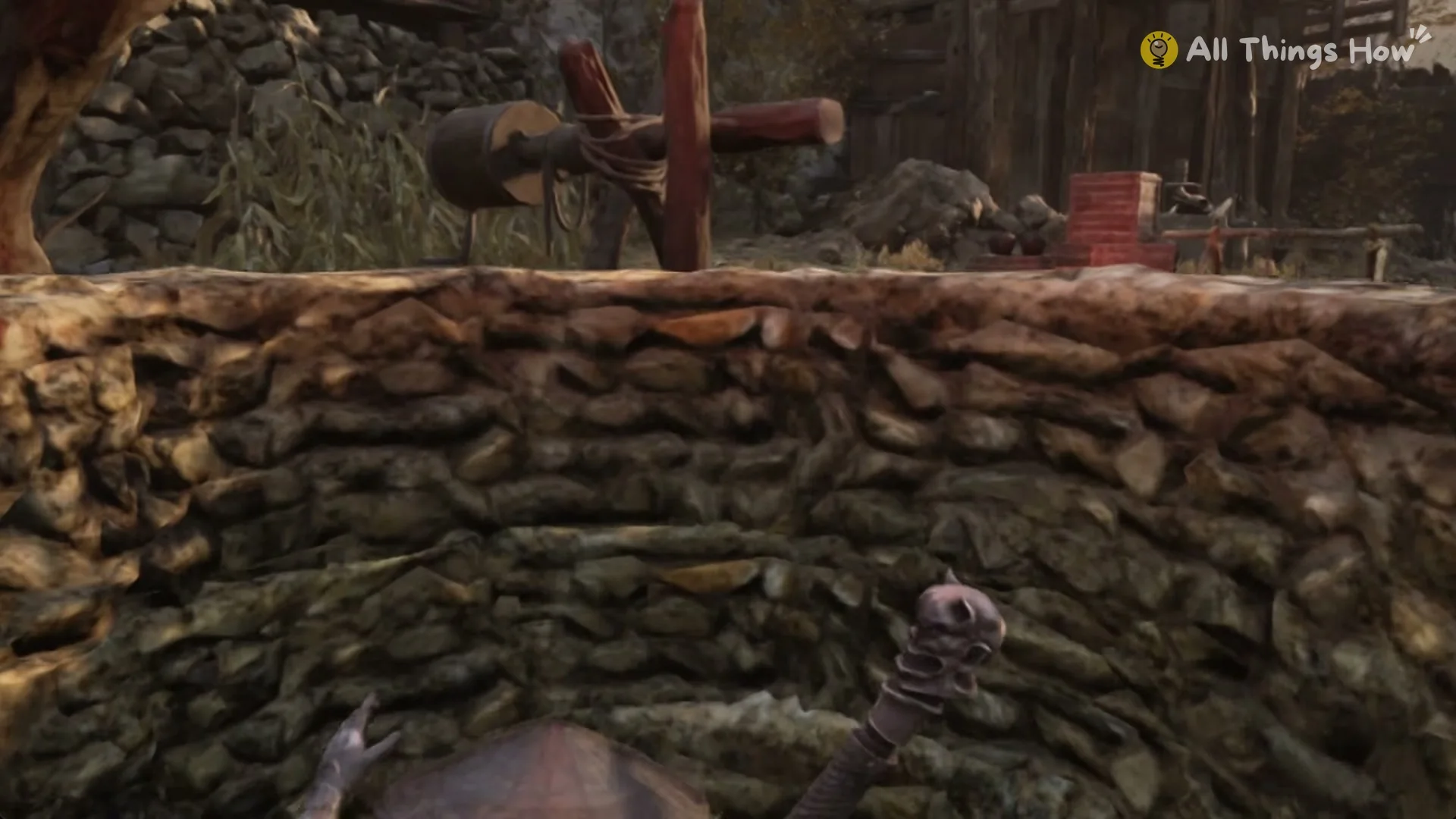 Soul going over the rim into the open well, Phantom Blade Zero