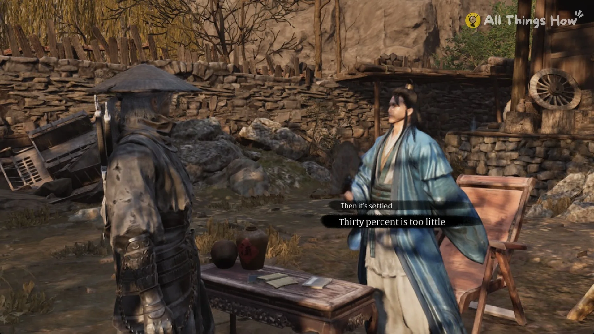 The choices Then it's settled and Thirty percent is too little in Lan Shaodi's offer, Phantom Blade Zero