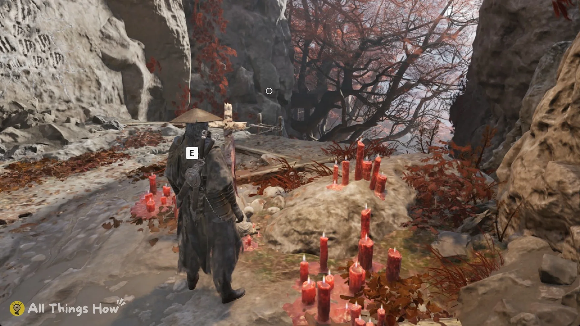 Soul at the Mirrorwood Entrance bell candle shrine with the E prompt, Phantom Blade Zero