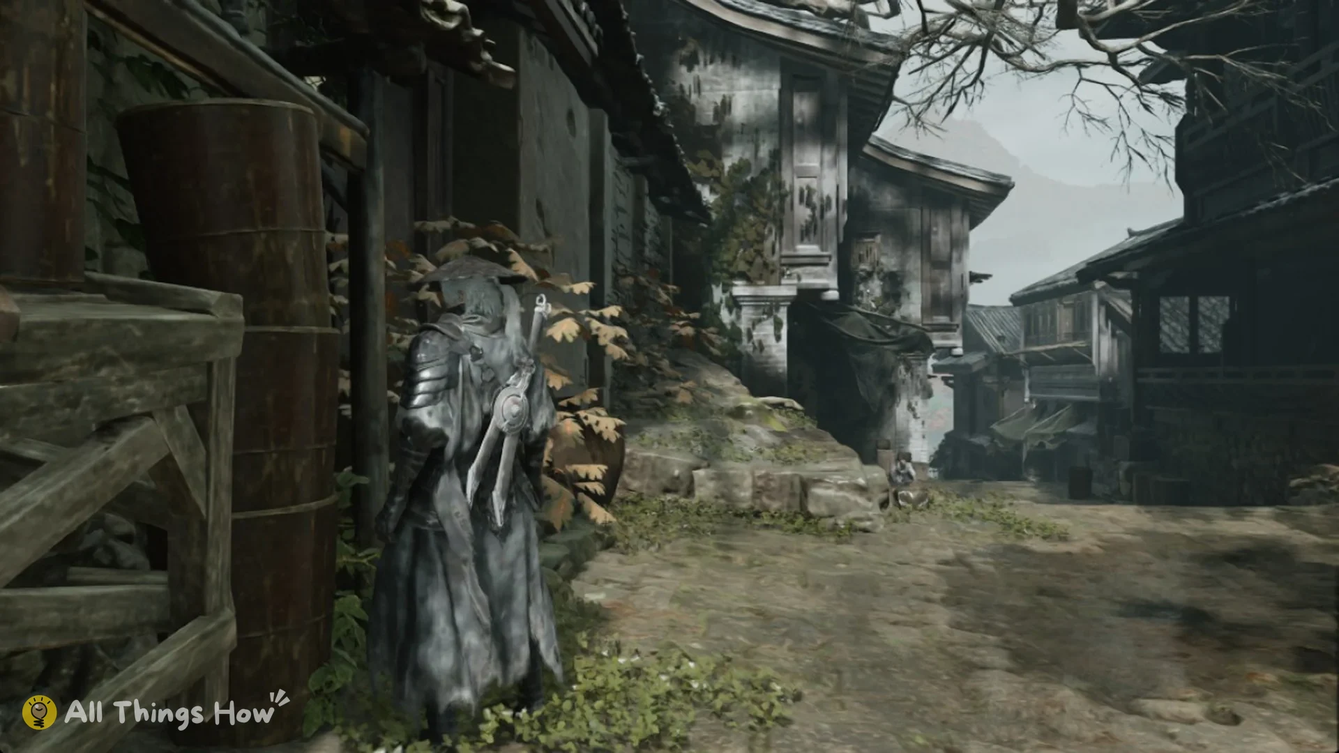 Soul on a town street lined with wooden houses, Phantom Blade Zero