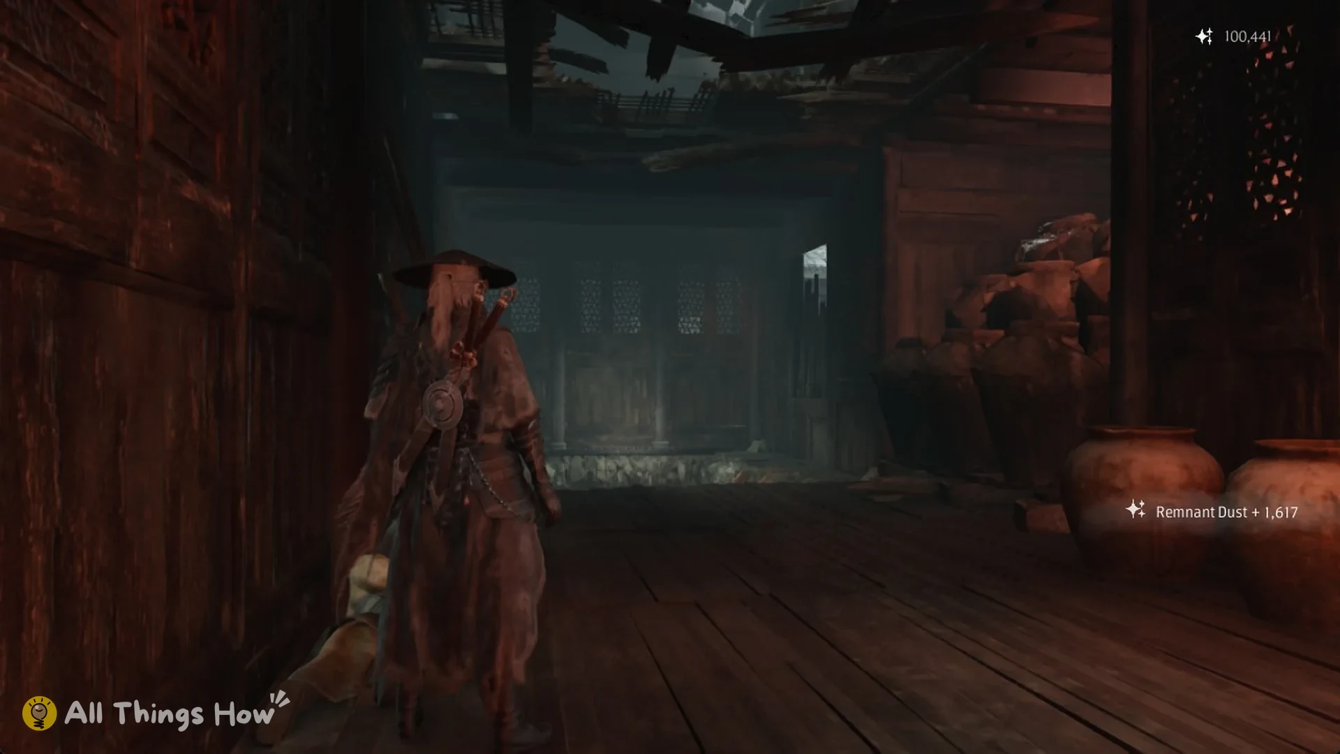 Remnant Dust plus 1,617 from the warehouse glint, Phantom Blade Zero
