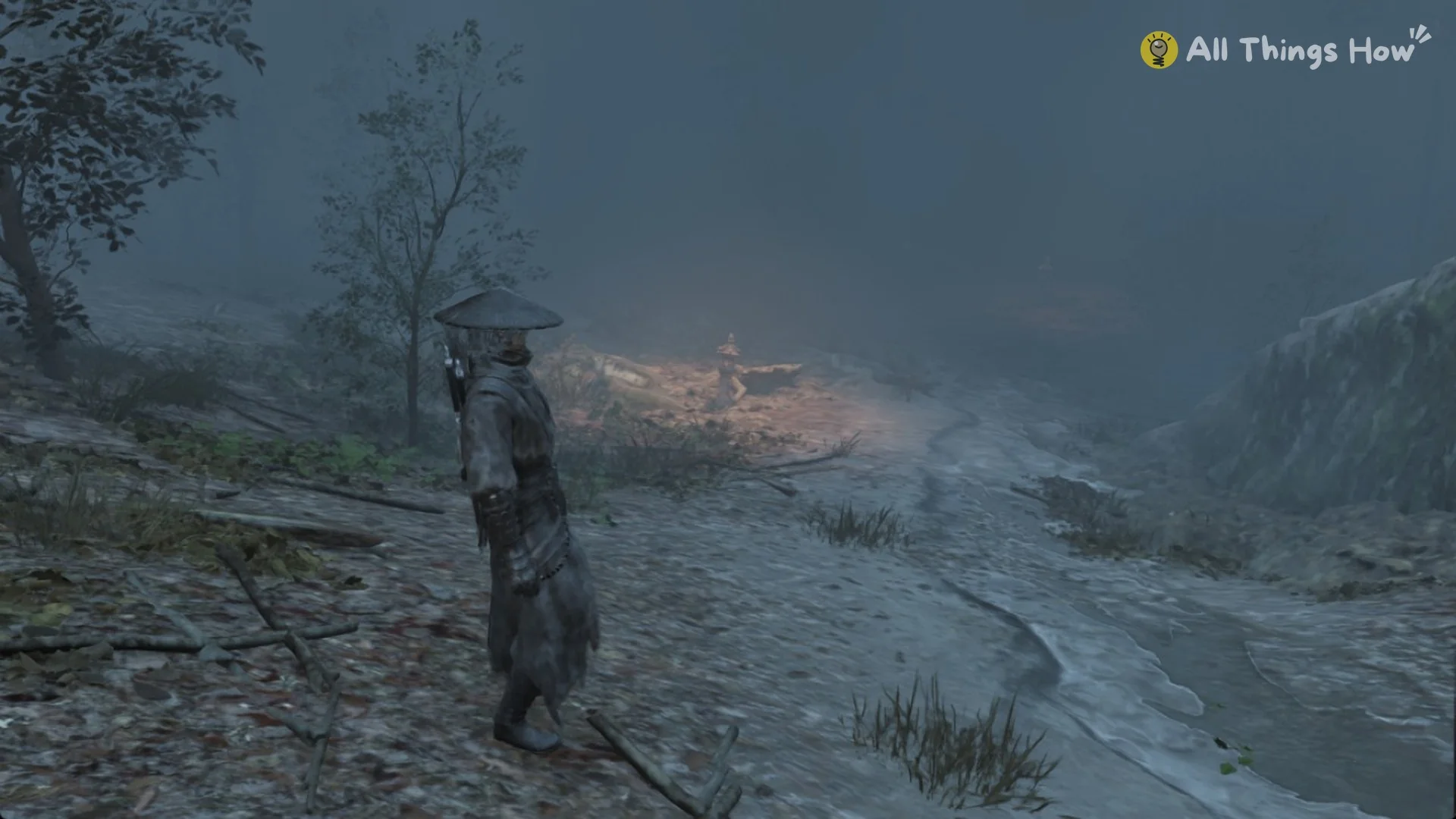 Soul on the low path through the foggy forest, Crimson Forest, Phantom Blade Zero
