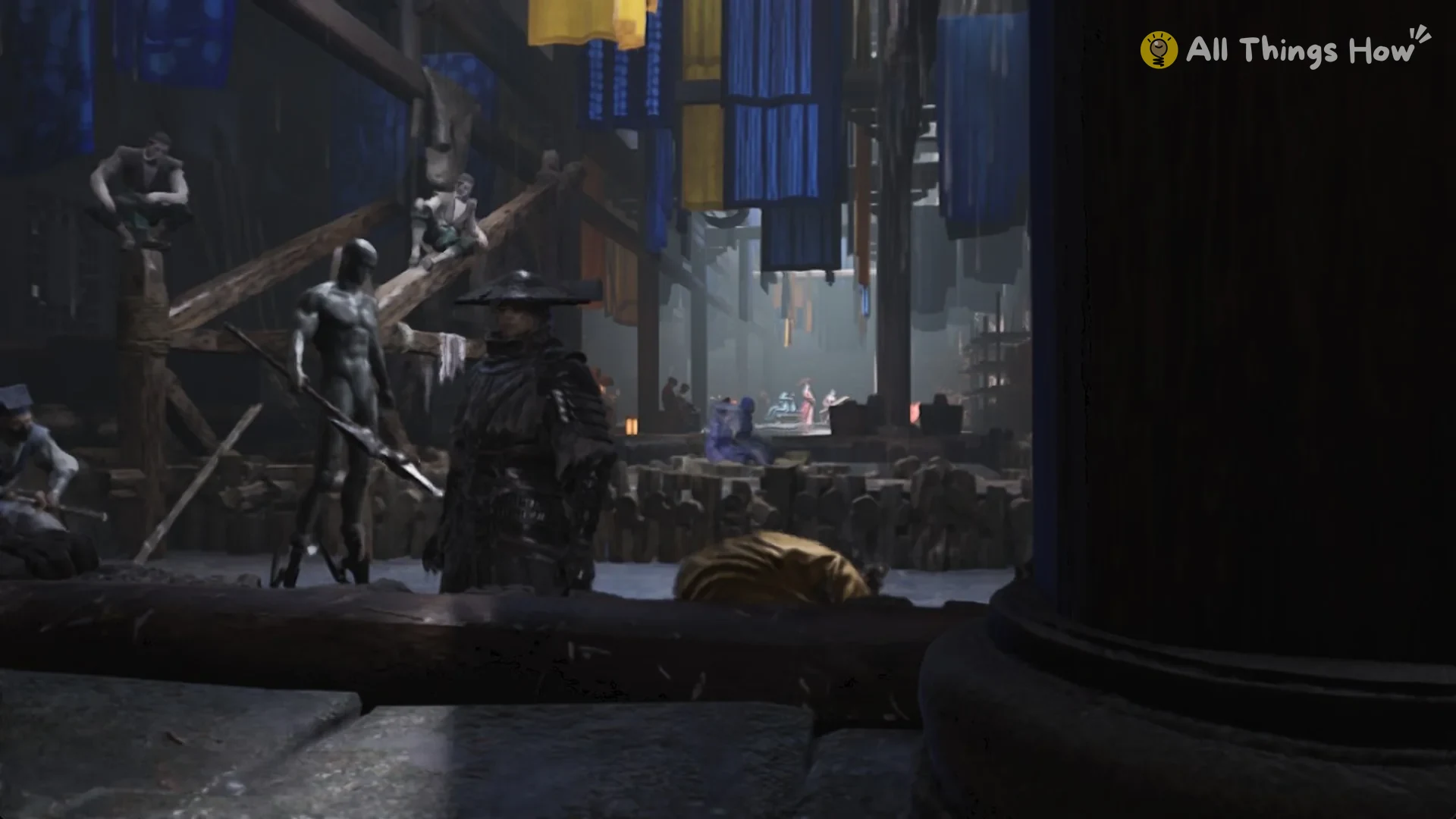 Spear disciples in the Order's training hall in Pangzhen, Phantom Blade Zero