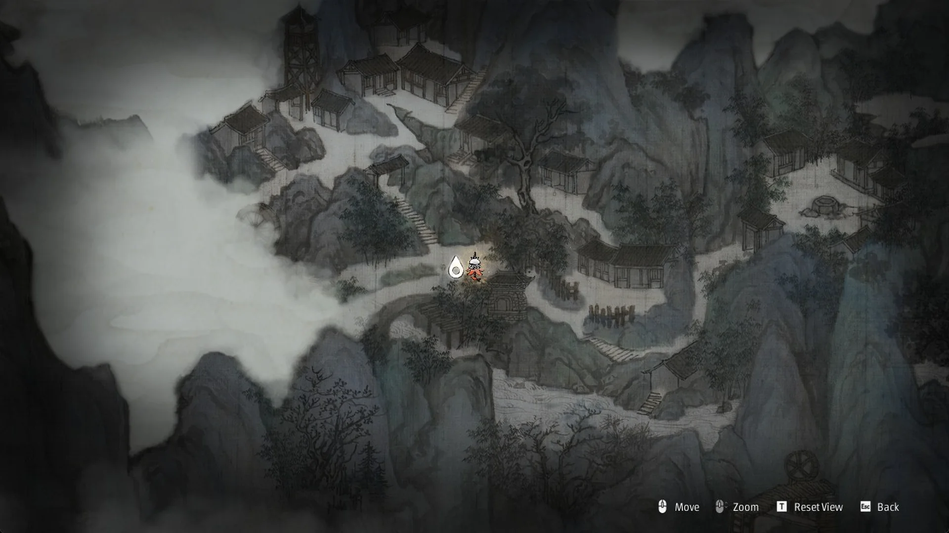 The Outpost on the Weeping Creek Valley map in Phantom Blade Zero