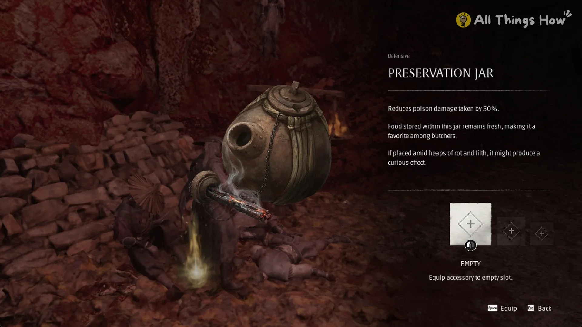 Accessory slot picker for the Preservation Jar in Phantom Blade Zero