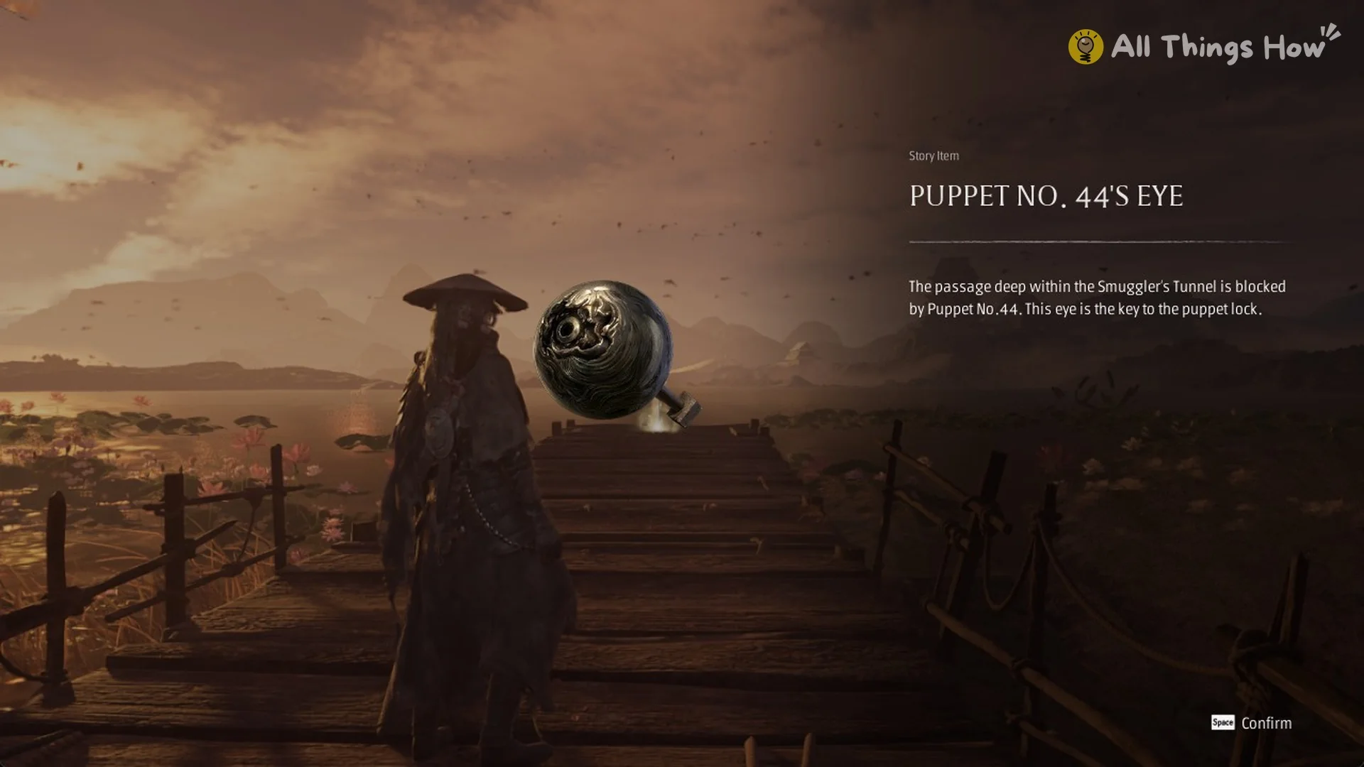 The Puppet No. 44's Eye story item card, Phantom Blade Zero