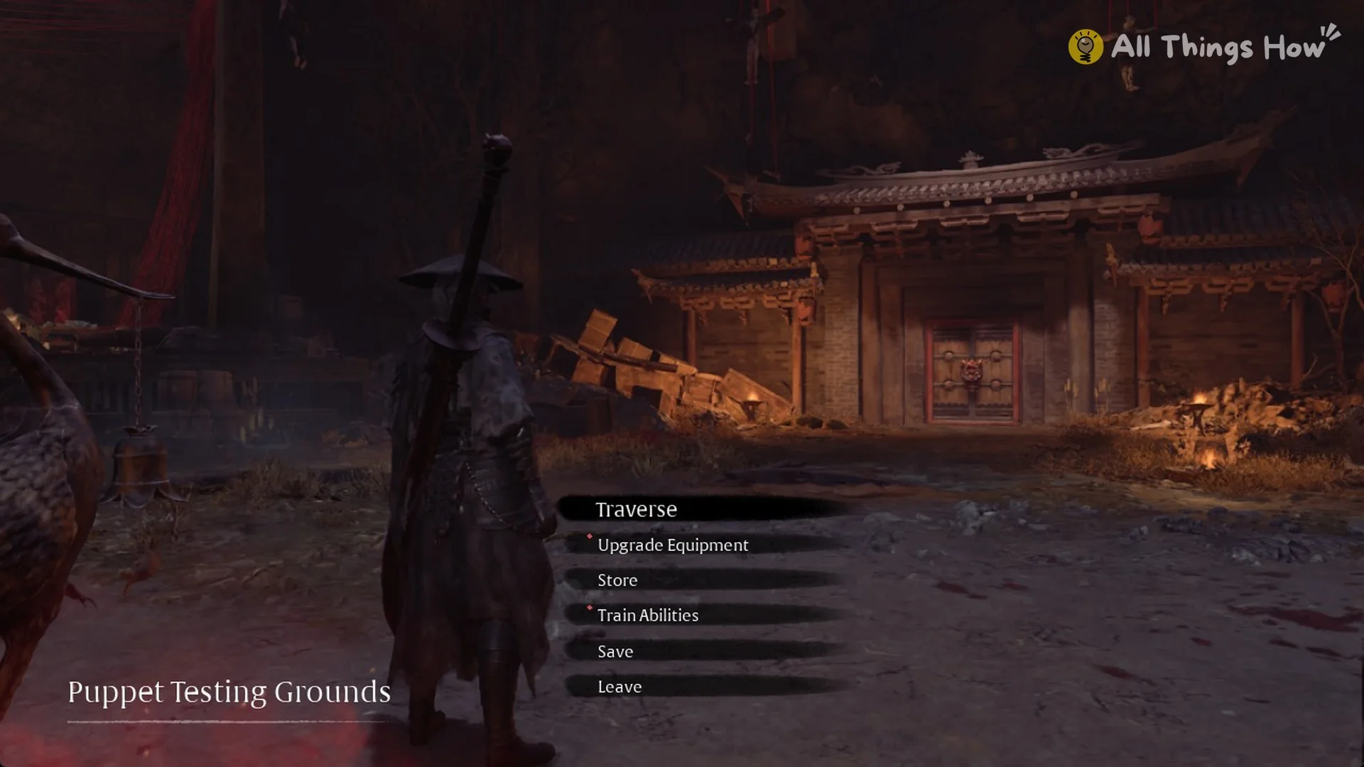The Puppet Testing Grounds bell menu, Phantom Blade Zero