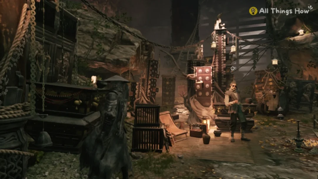 Soul inside Quick Hand Zhang's hideout in the Crimson Forest, Phantom Blade Zero