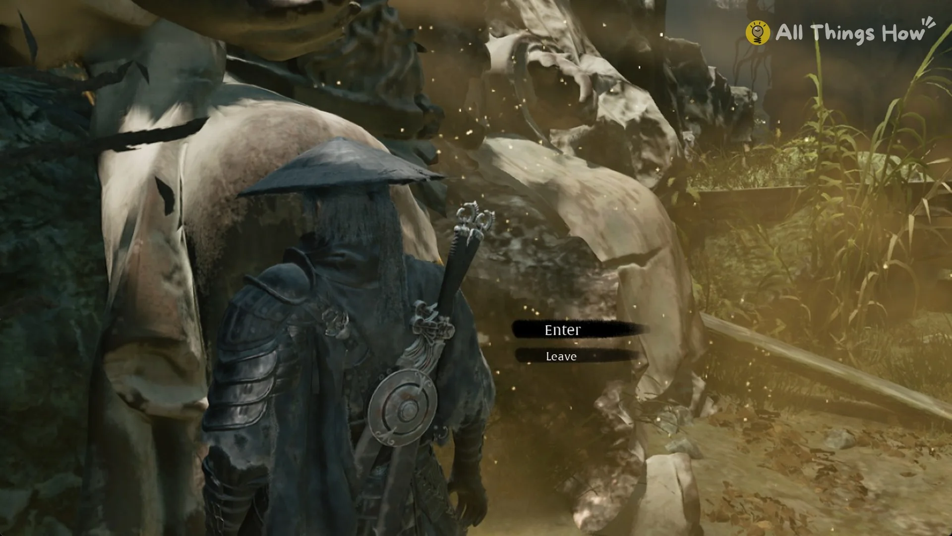 Enter and Leave options at the Rift in Phantom Blade Zero
