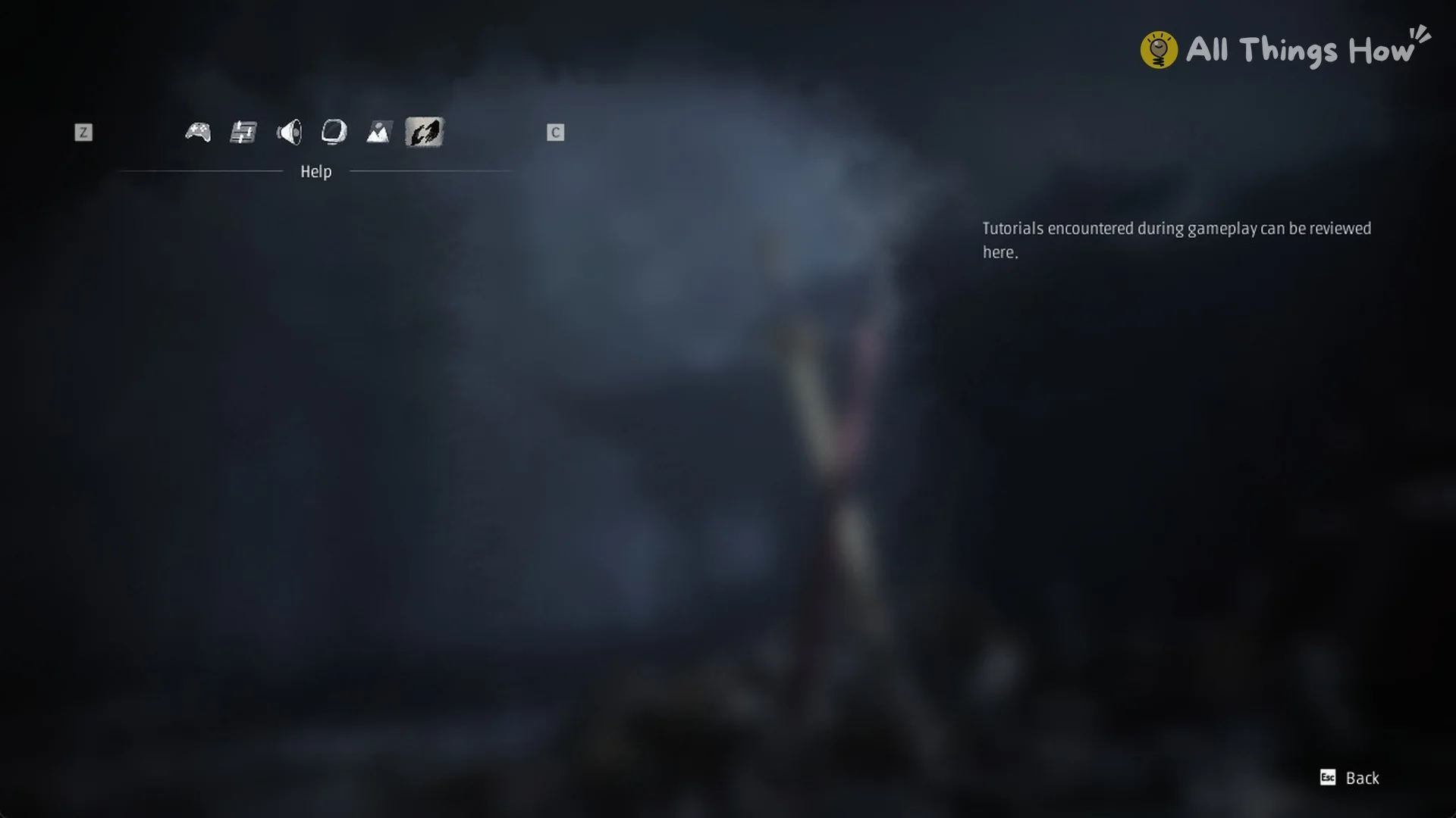 Phantom Blade Zero Settings Help tab where encountered tutorials can be reviewed