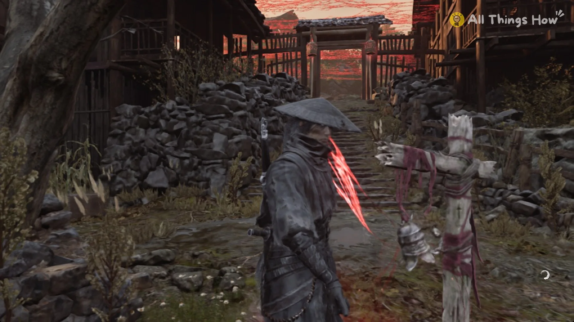 Soul at the Statue Grounds Entrance bell in the Village of Lu, Phantom Blade Zero
