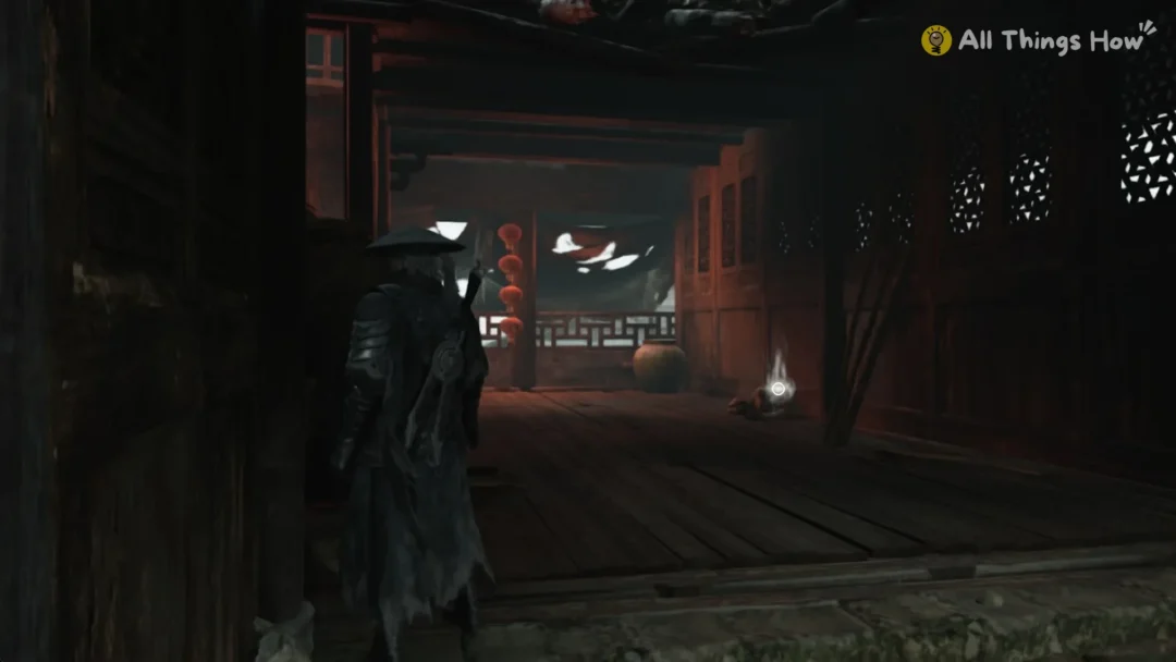 Soul in a dim hall with lattice windows, Phantom Blade Zero