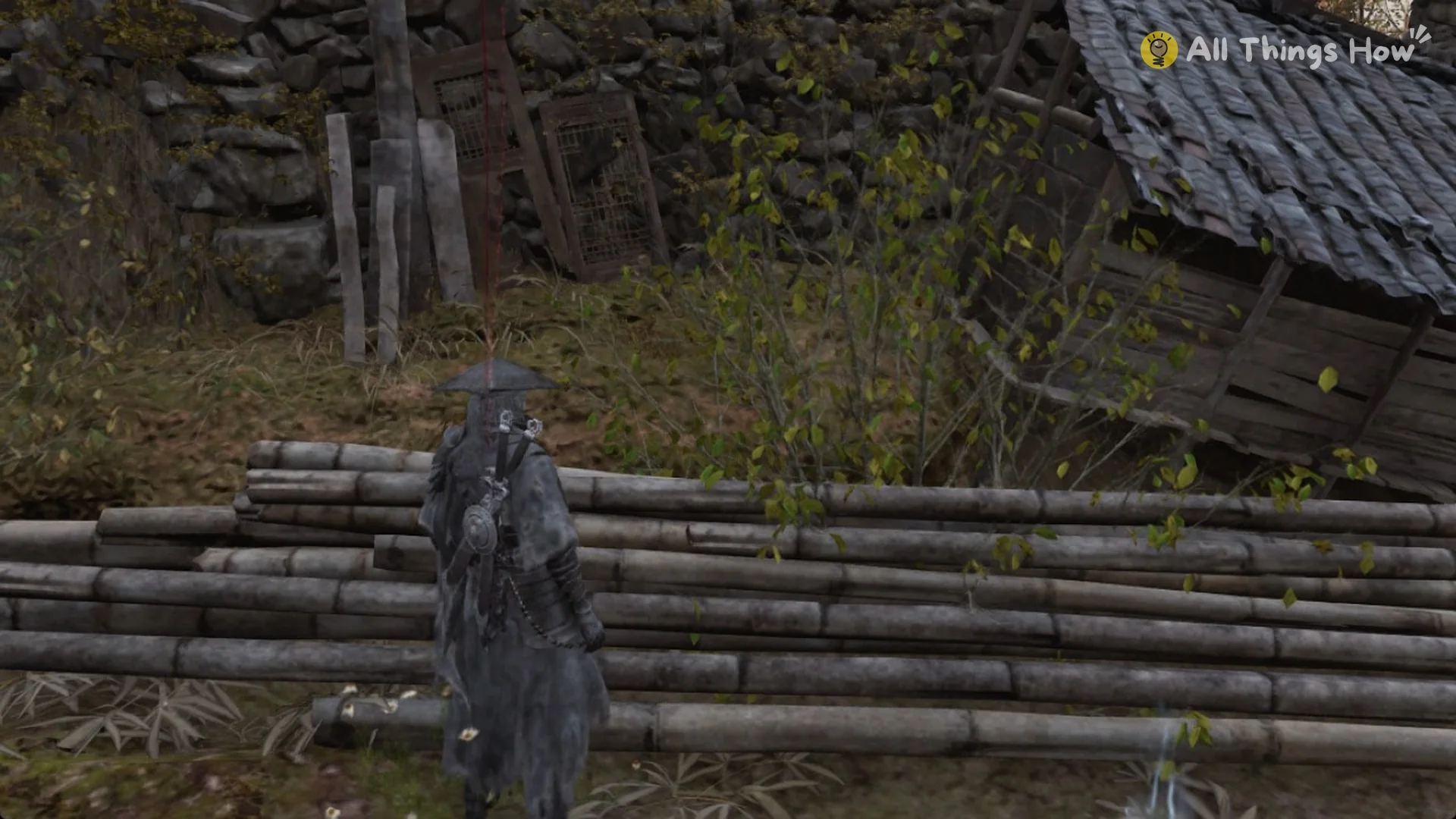 Soul at the bamboo pile below the temple roof, Phantom Blade Zero