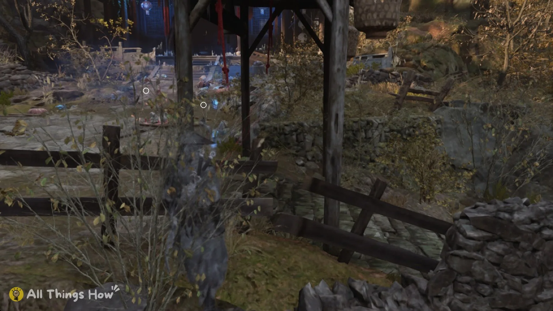 The roof terrace leading into the Temple of Blue Fireflies courtyard, Phantom Blade Zero