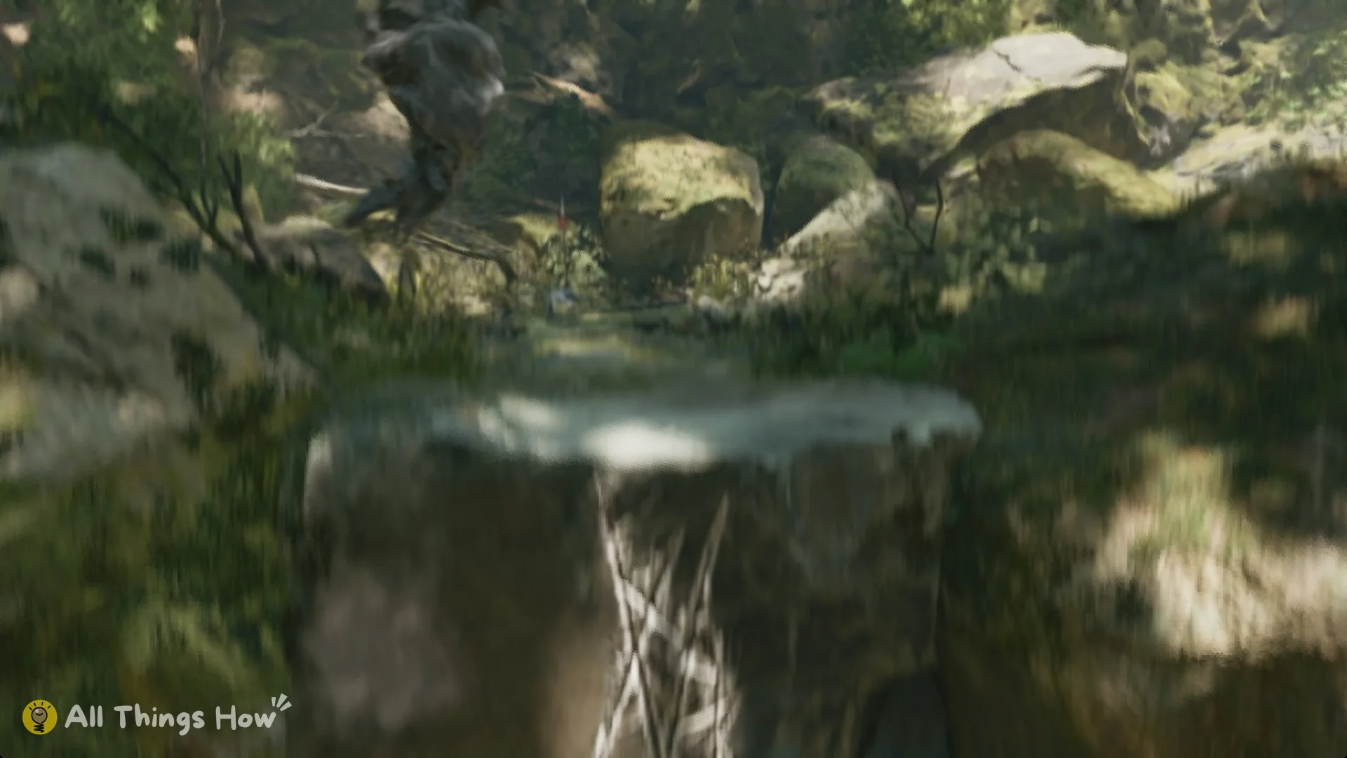 Soul vaulting up a rock ledge after pressing Space in Phantom Blade Zero