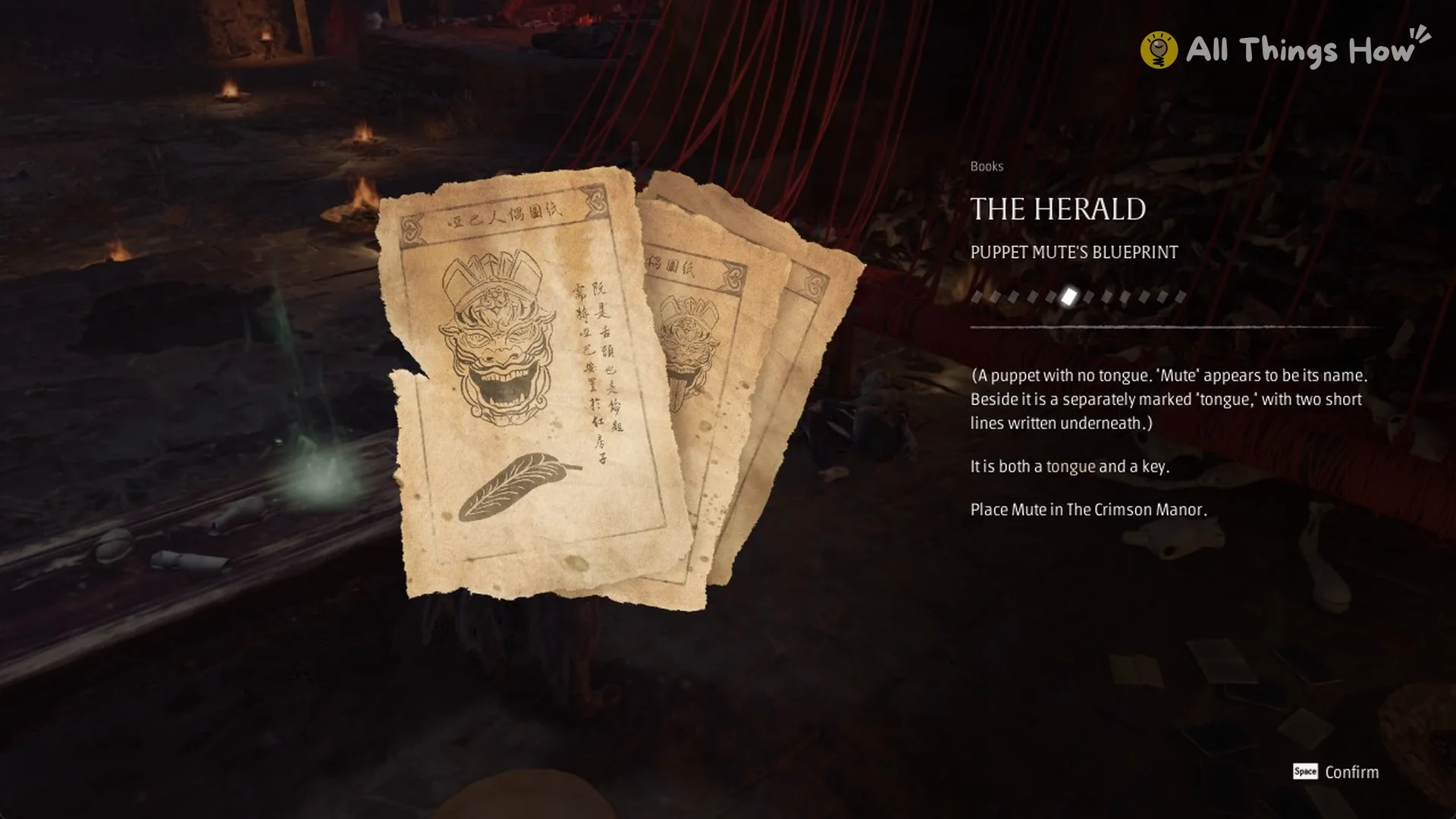The book The Herald, Puppet Mute's Blueprint, Phantom Blade Zero