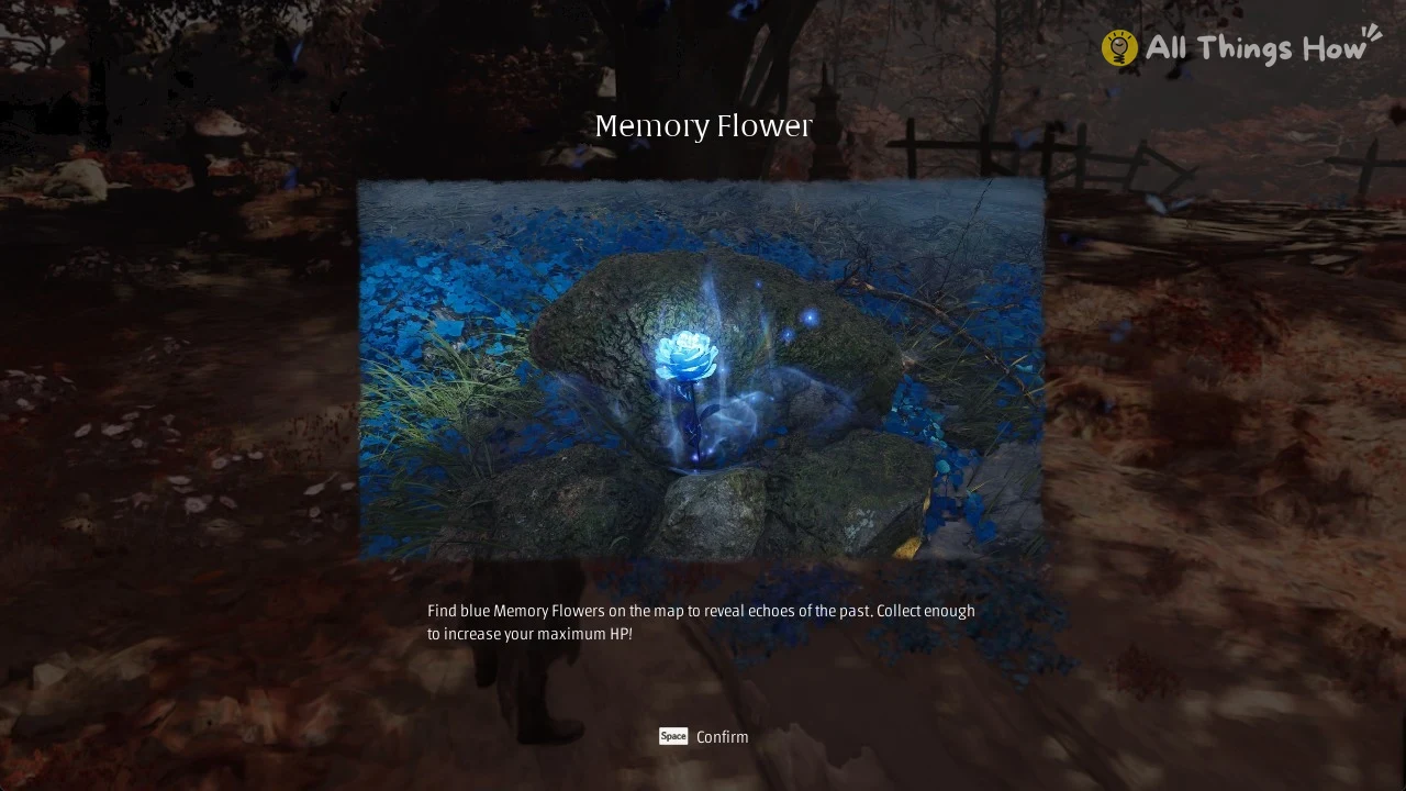 The Memory Flower tutorial card in Phantom Blade Zero