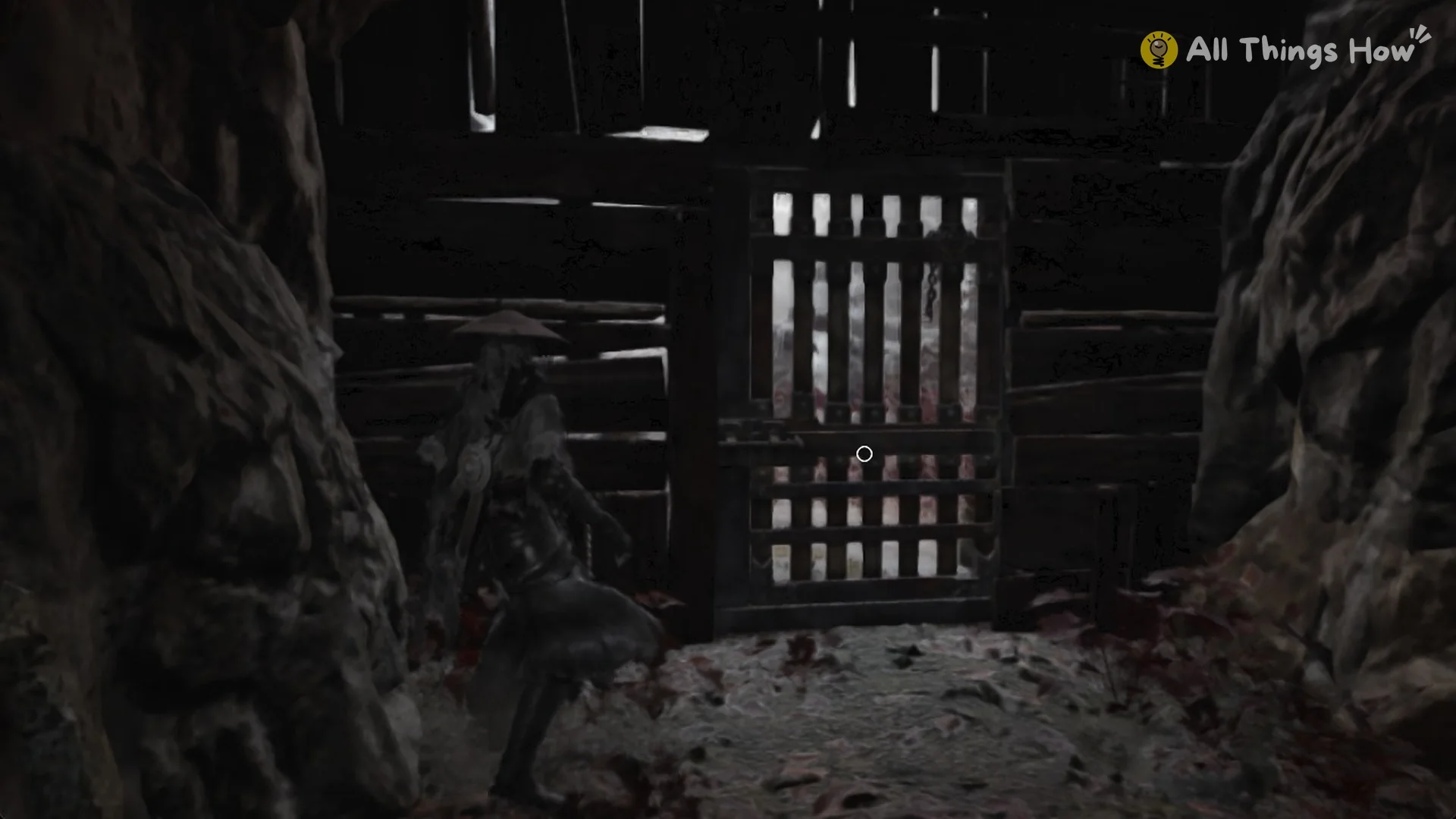 The barred wooden gate at the end of the corridor out of the storehouse cellar, Phantom Blade Zero