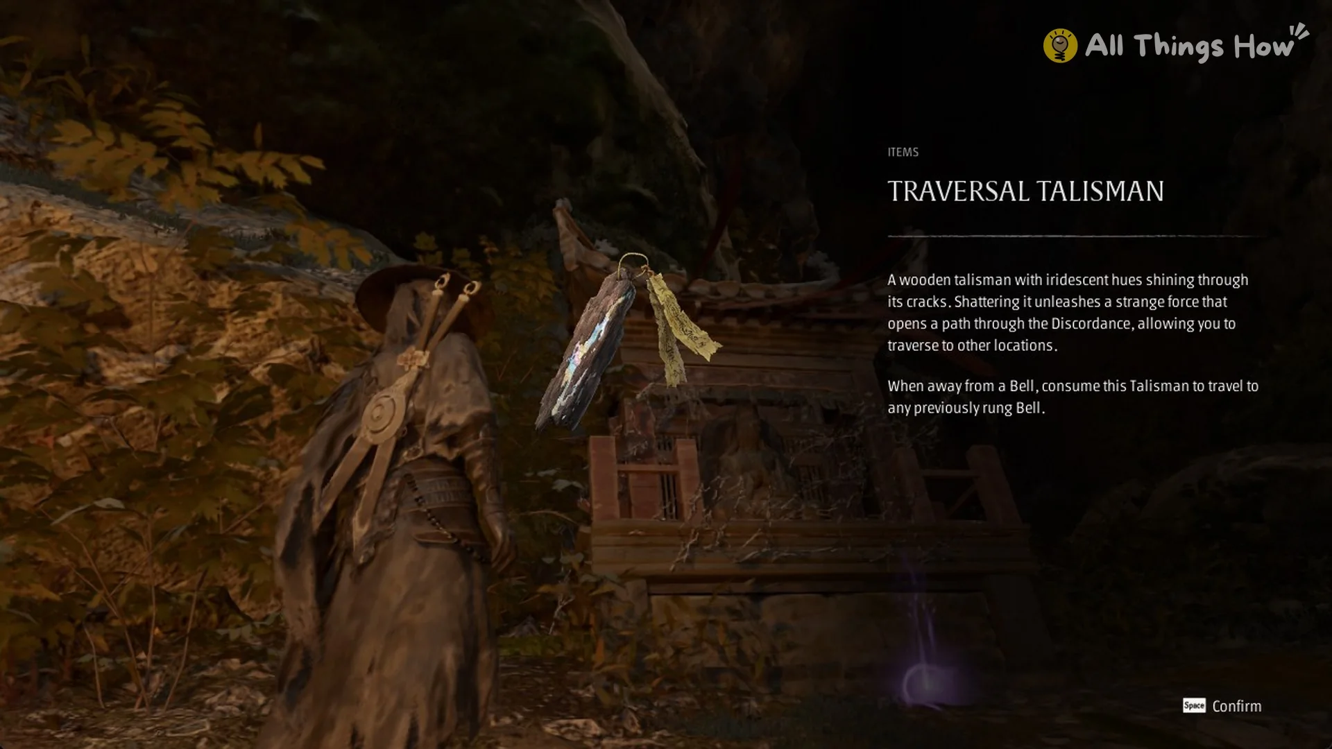 Traversal Talisman item card in Phantom Blade Zero