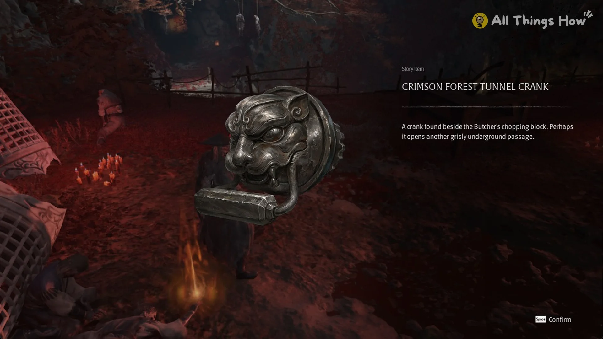 Crimson Forest Tunnel Crank item card in Phantom Blade Zero