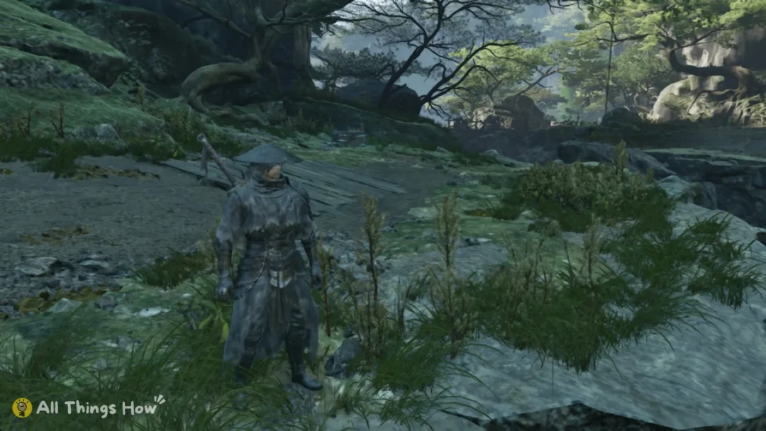 Walking the grassy plateau above Rustblade Pavilion in Phantom Blade Zero