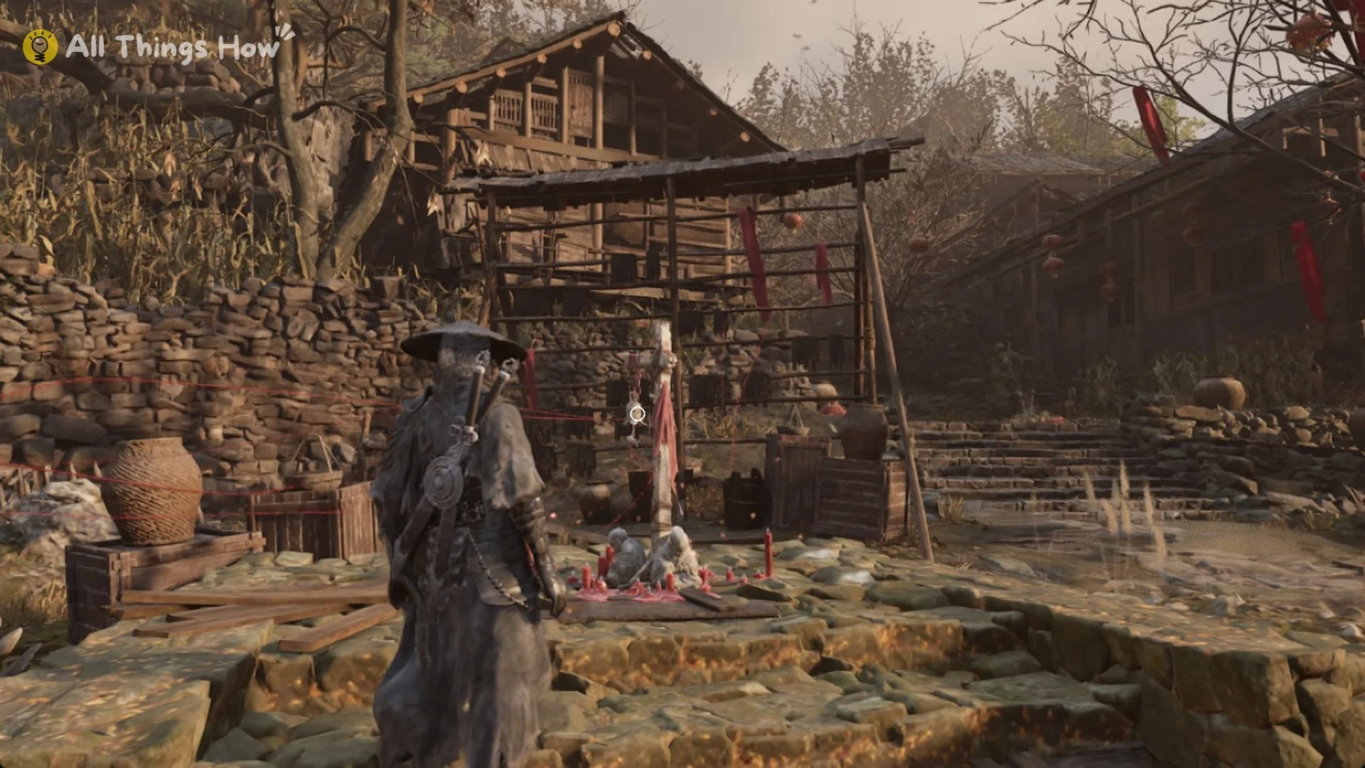 The Well of the Three Puppets bell in the Village of Lu, Phantom Blade Zero