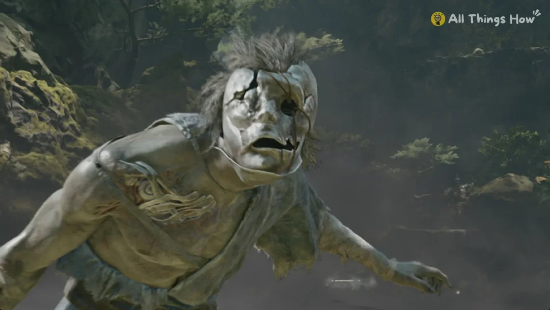 A masked brute leaping in with a cleaver in Phantom Blade Zero Chapter 1