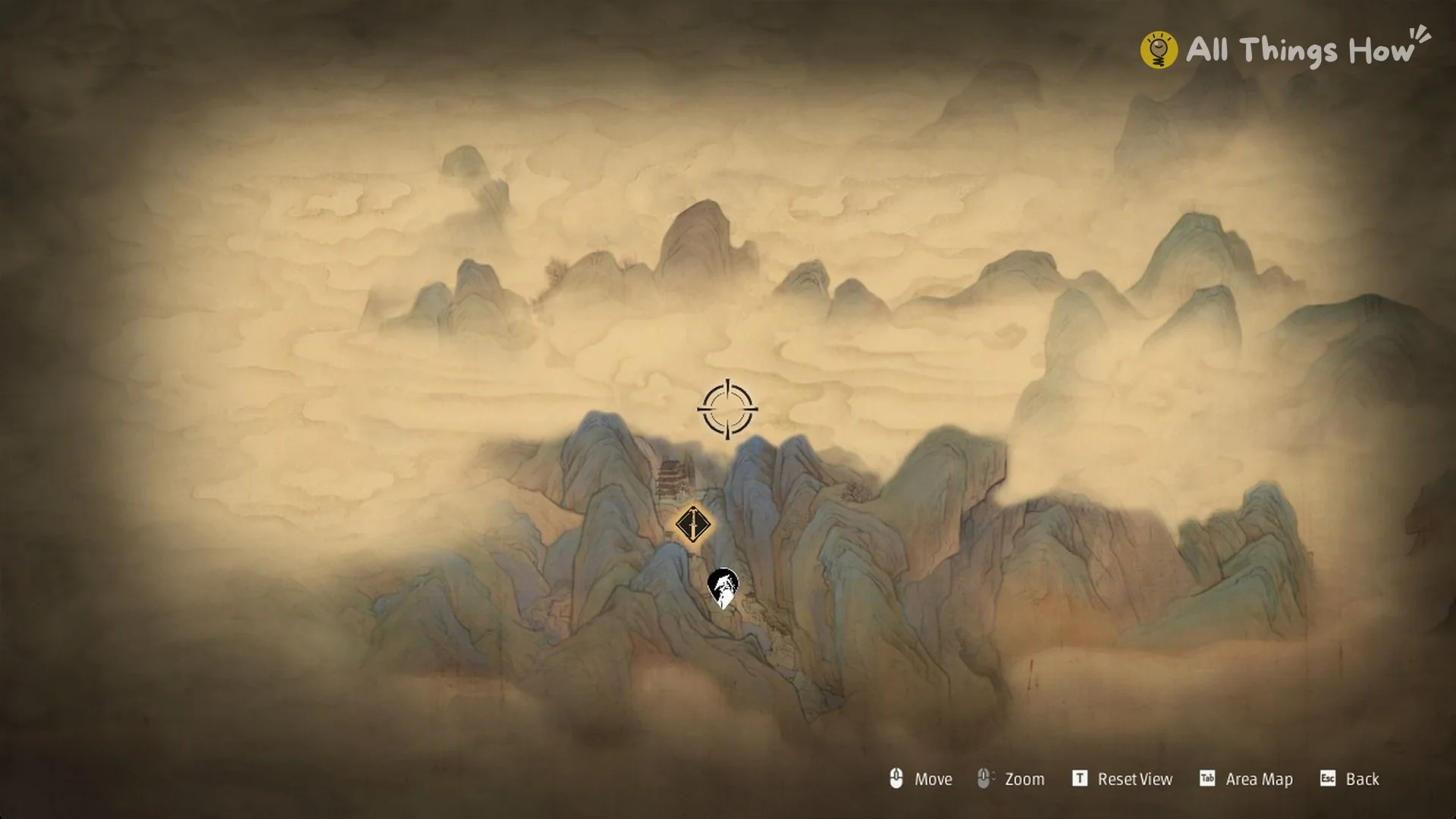 The parchment World Map overview in Phantom Blade Zero