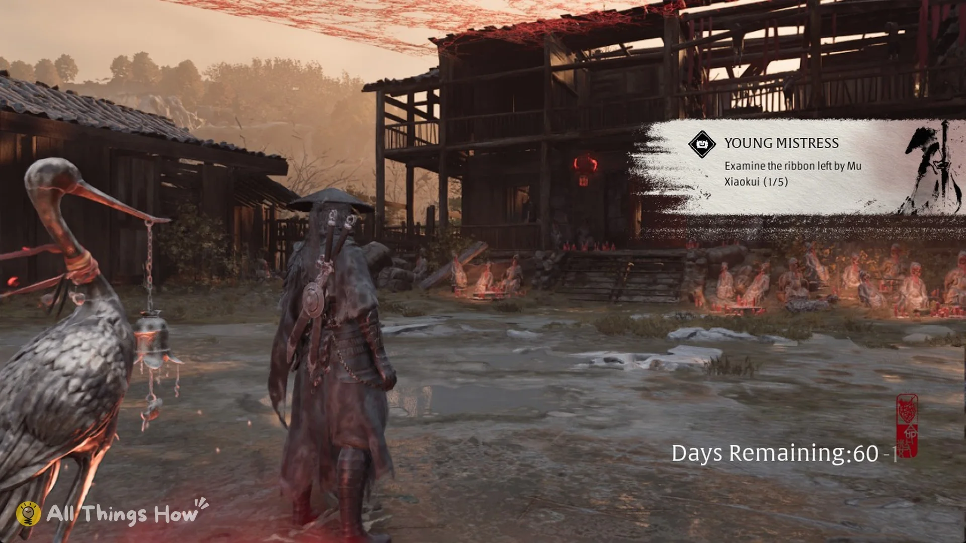 The Young Mistress quest card with Days Remaining 60 at The Lady Grounds, Phantom Blade Zero